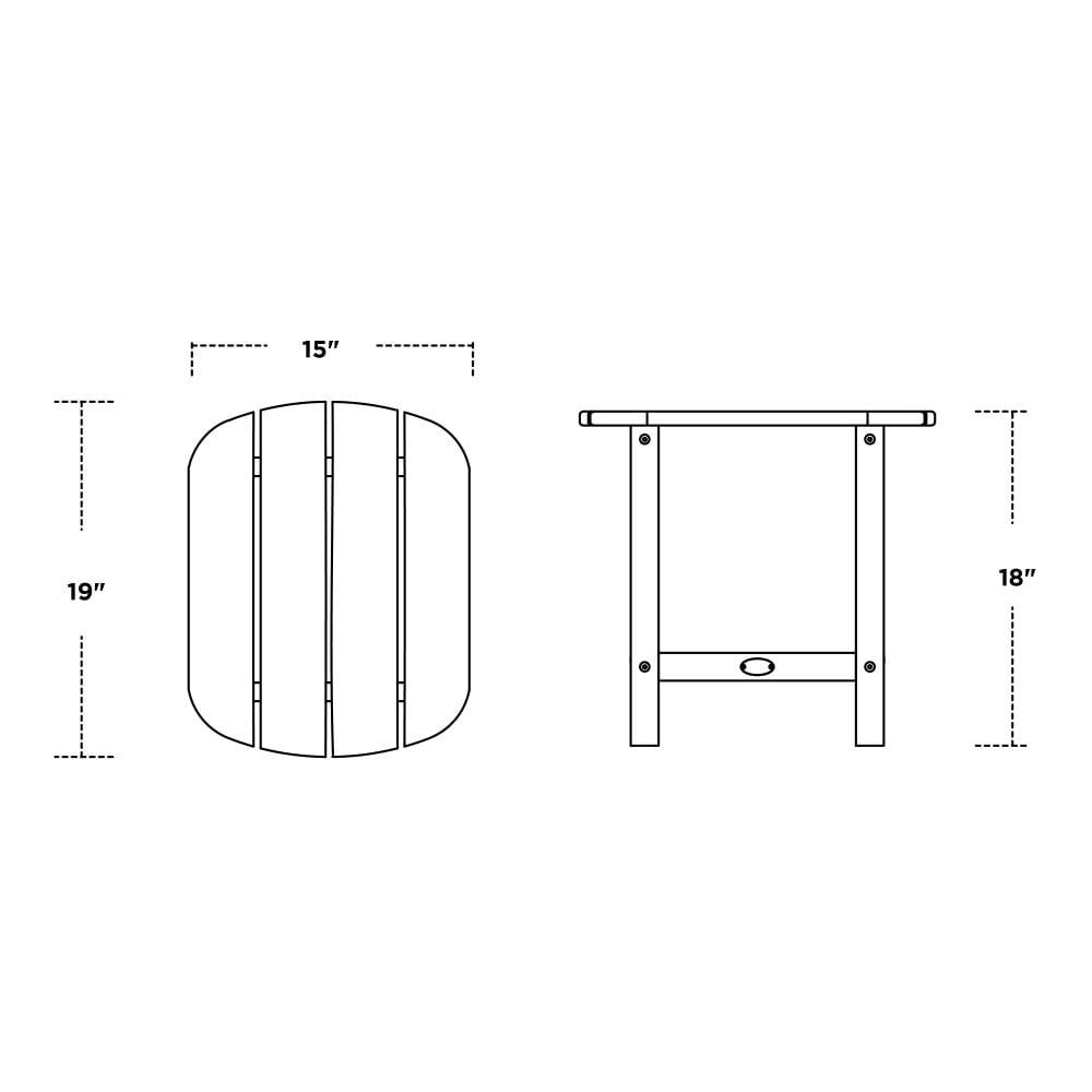 South Beach 18" Side Table