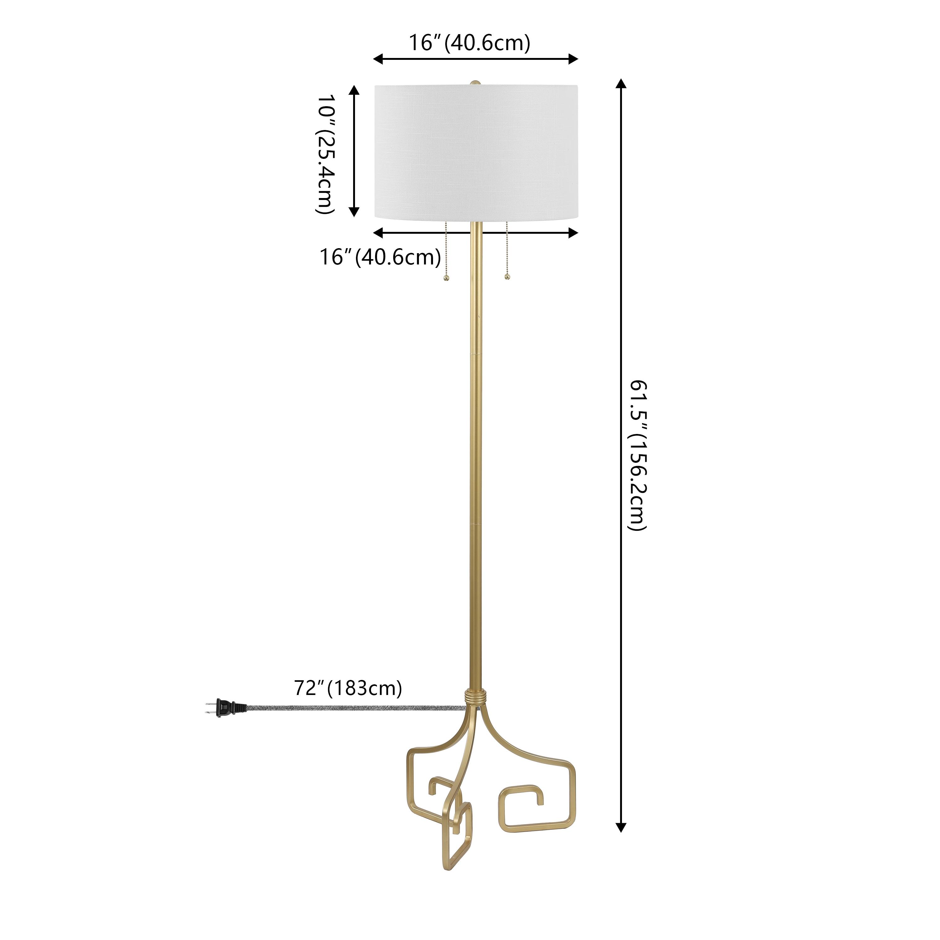 Jonathan Y Newman Metal Led Floor Lamp