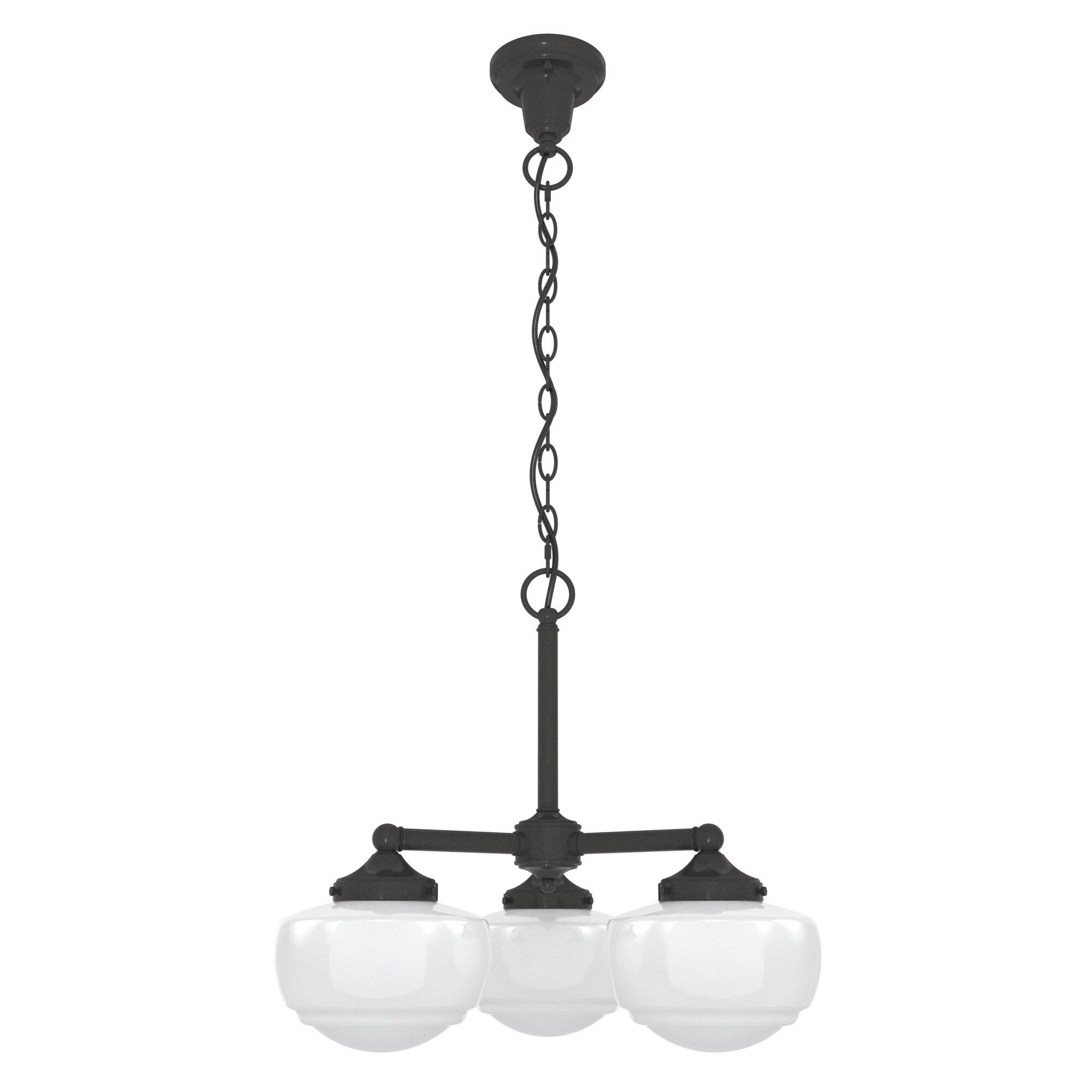 Hunter Fan Hunter Saddle Creek 3 Light Chandelier Ceiling Light Fixture