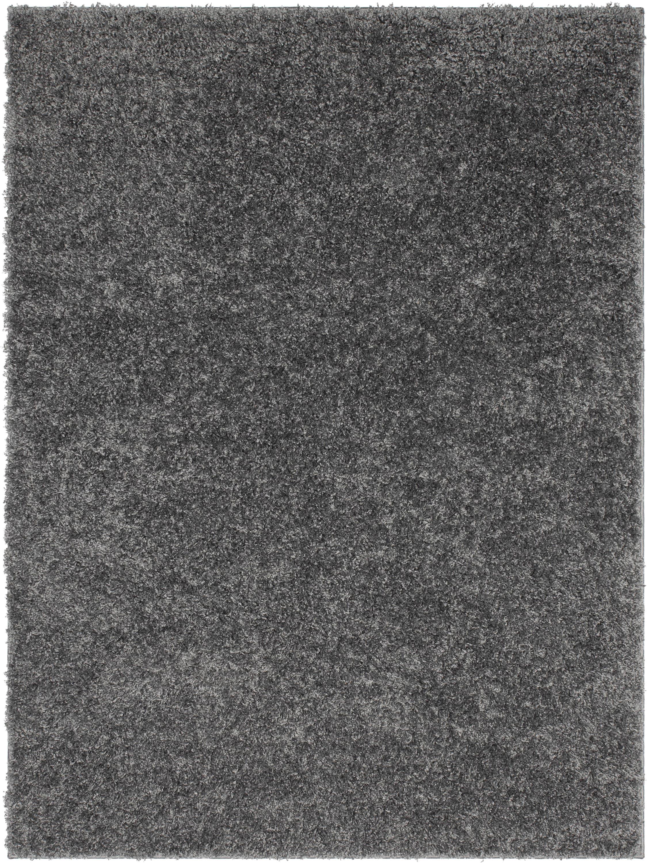 Well Woven Elle Basics Emerson Shag Textured 5'3" x 7'3" Dark Grey Area Rug