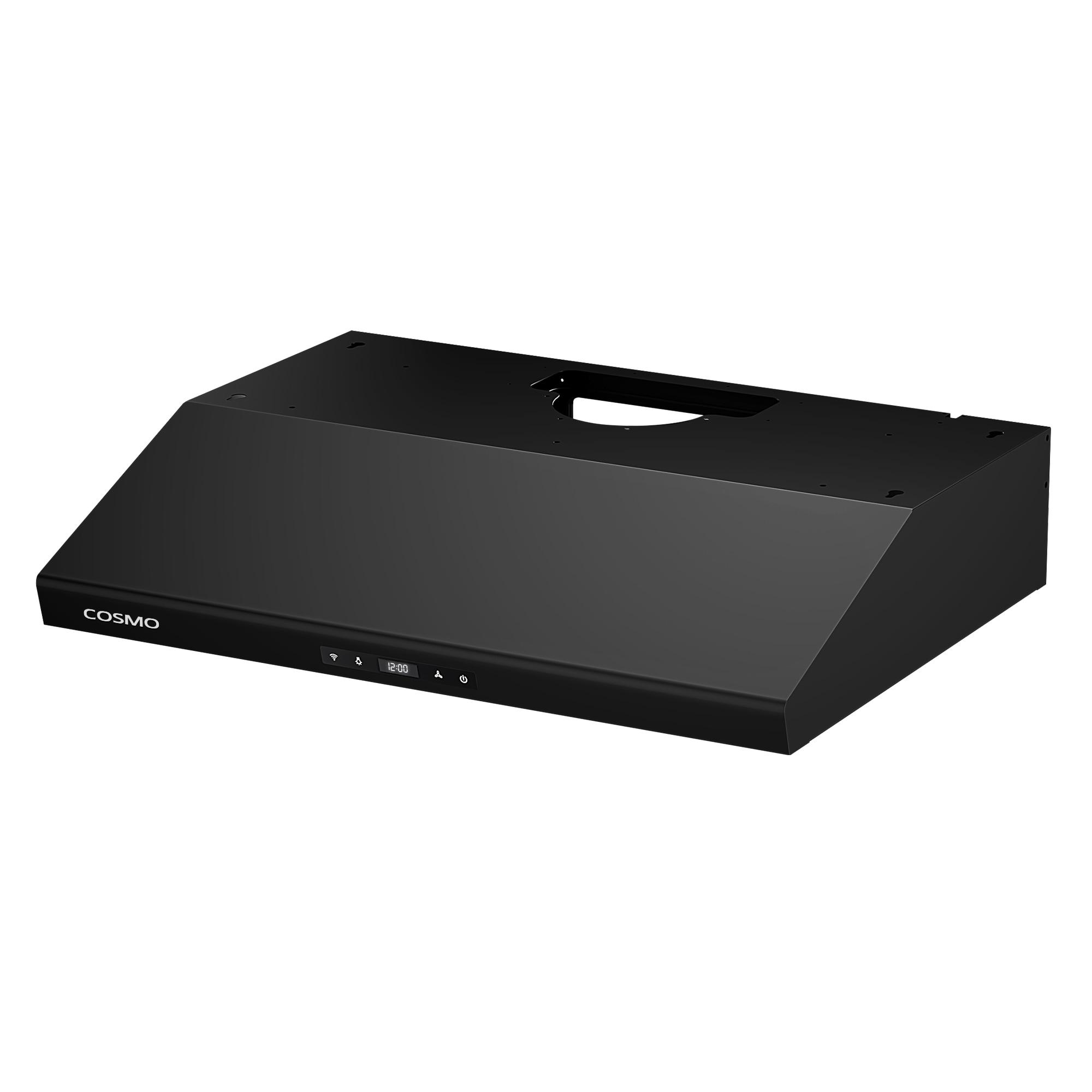 30 in. Under Cabinet Range Hood with Digital Touch Controls in Matte Black