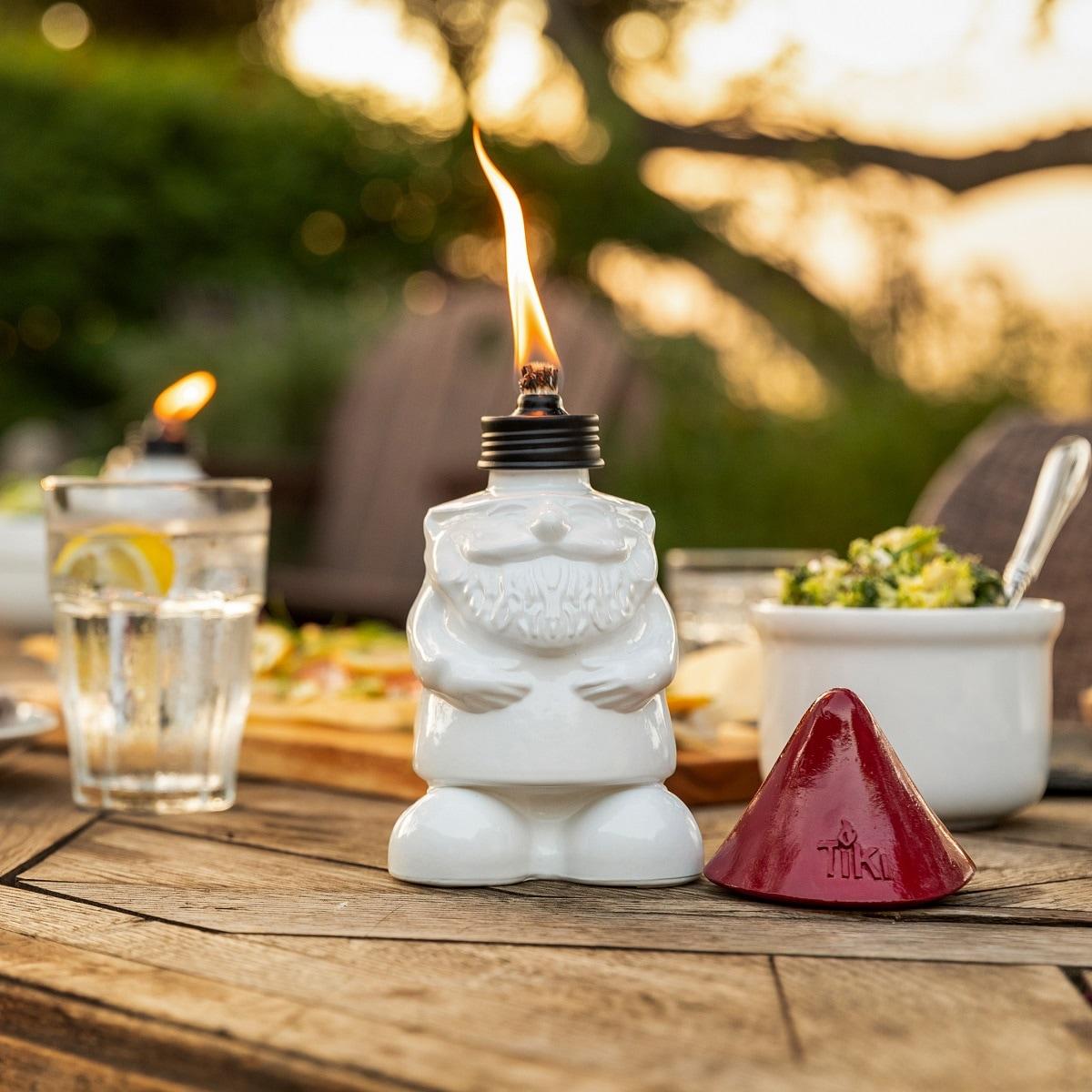 TIKI® Brand 7 inch Decorative Tabletop Gnome Torch (Set of 2)