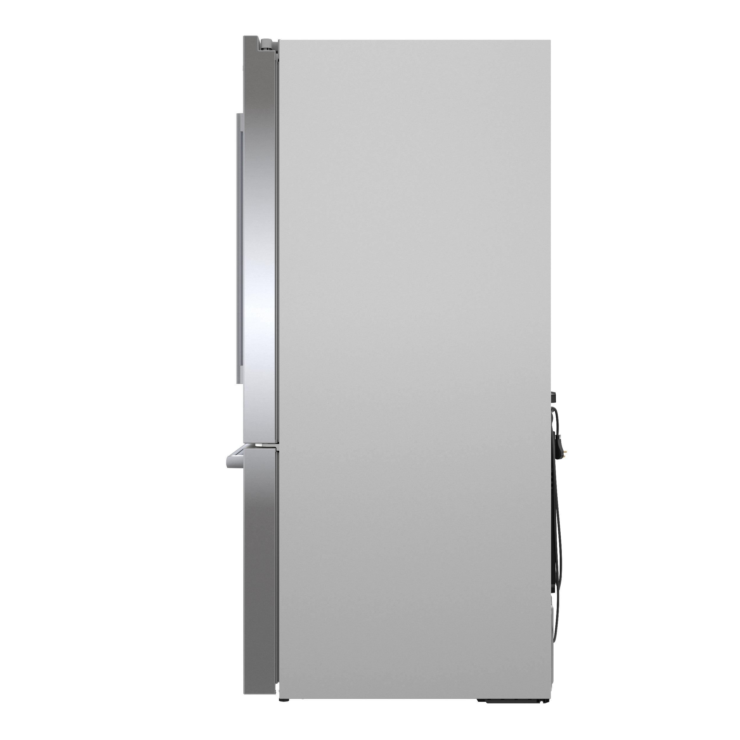 Bosch - 500 Series 36-Inch Smart French Door Standard-Depth Refrigerator With Quickicepro, Anti-Fingerprint, External Water & Ice, Home Connect