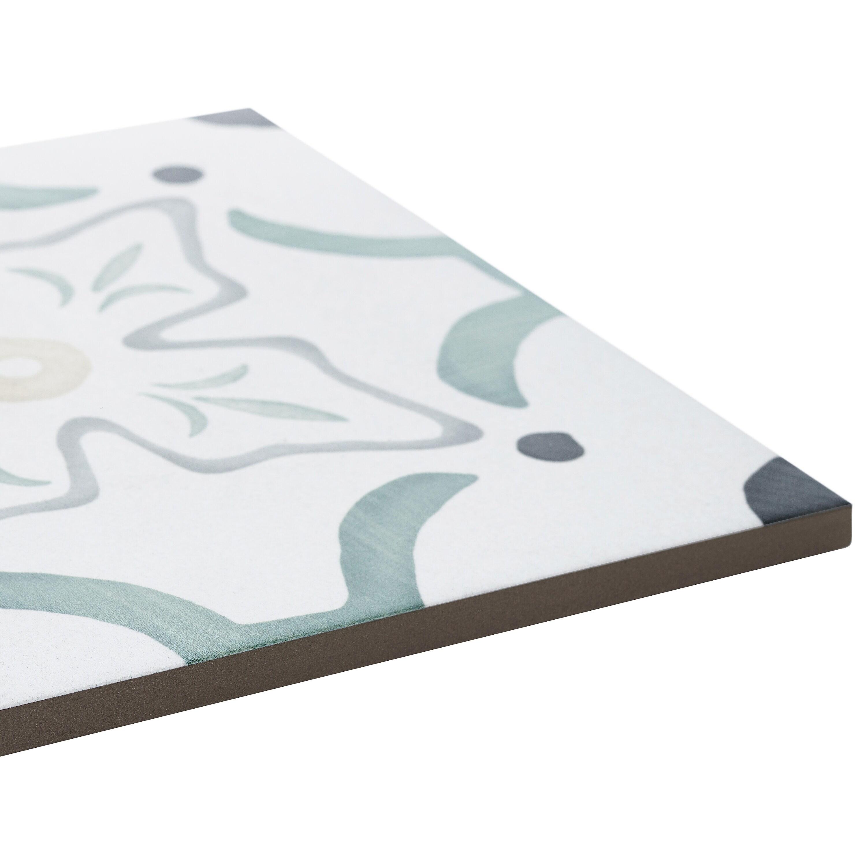 Plumeria 8.77" x 8.77" Matte Porcelain Tile