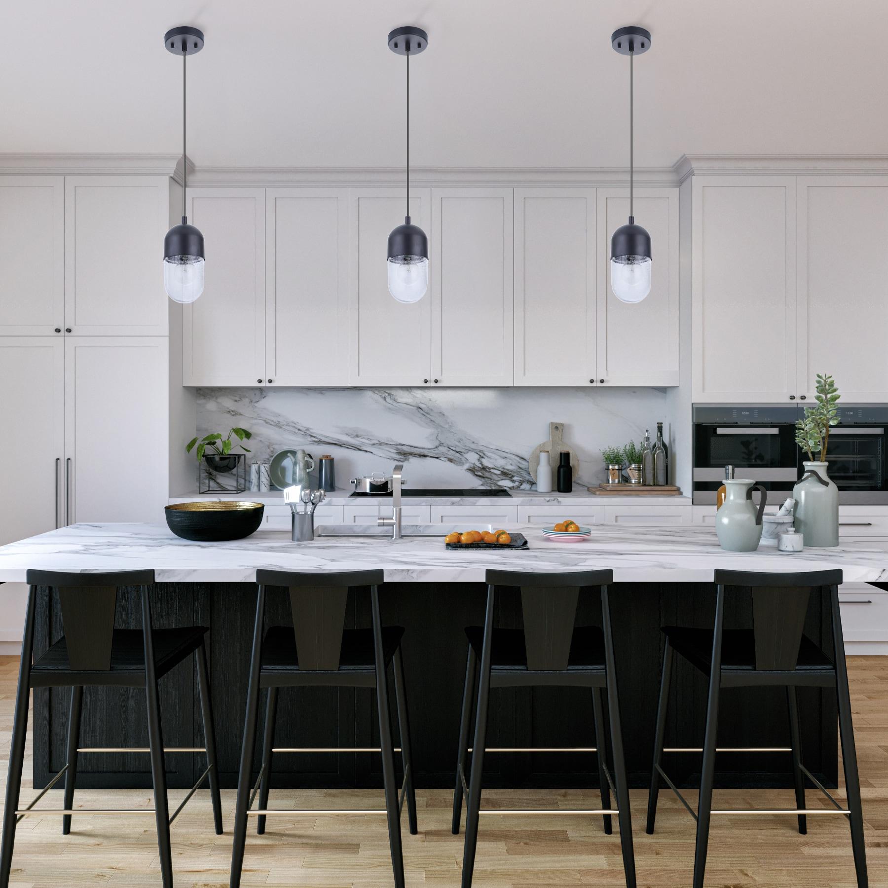 Craftmade Lighting 1 - Light Pendant in  Flat Black