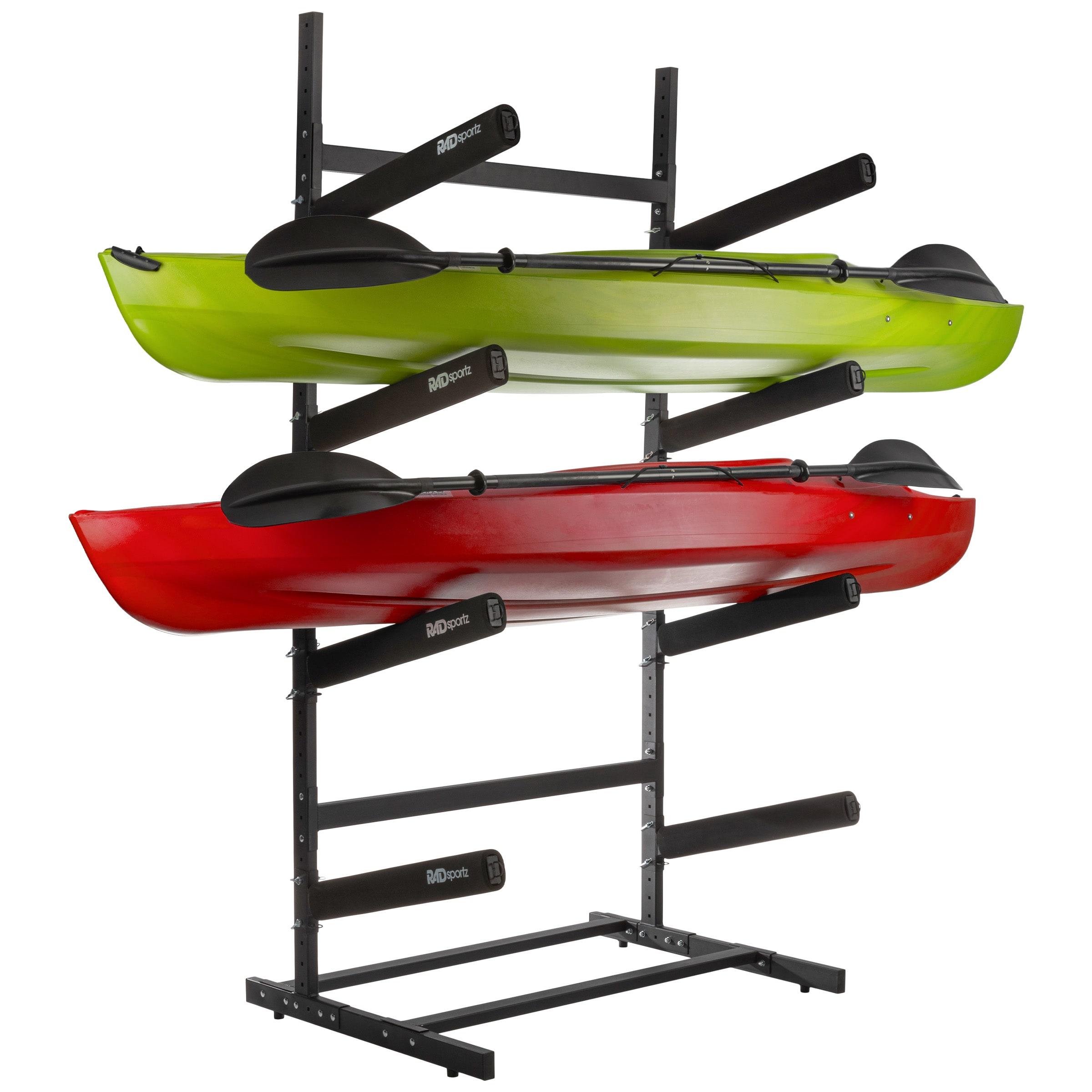 Rad Sportz 4-Level Freestanding Kayak Rack, Black