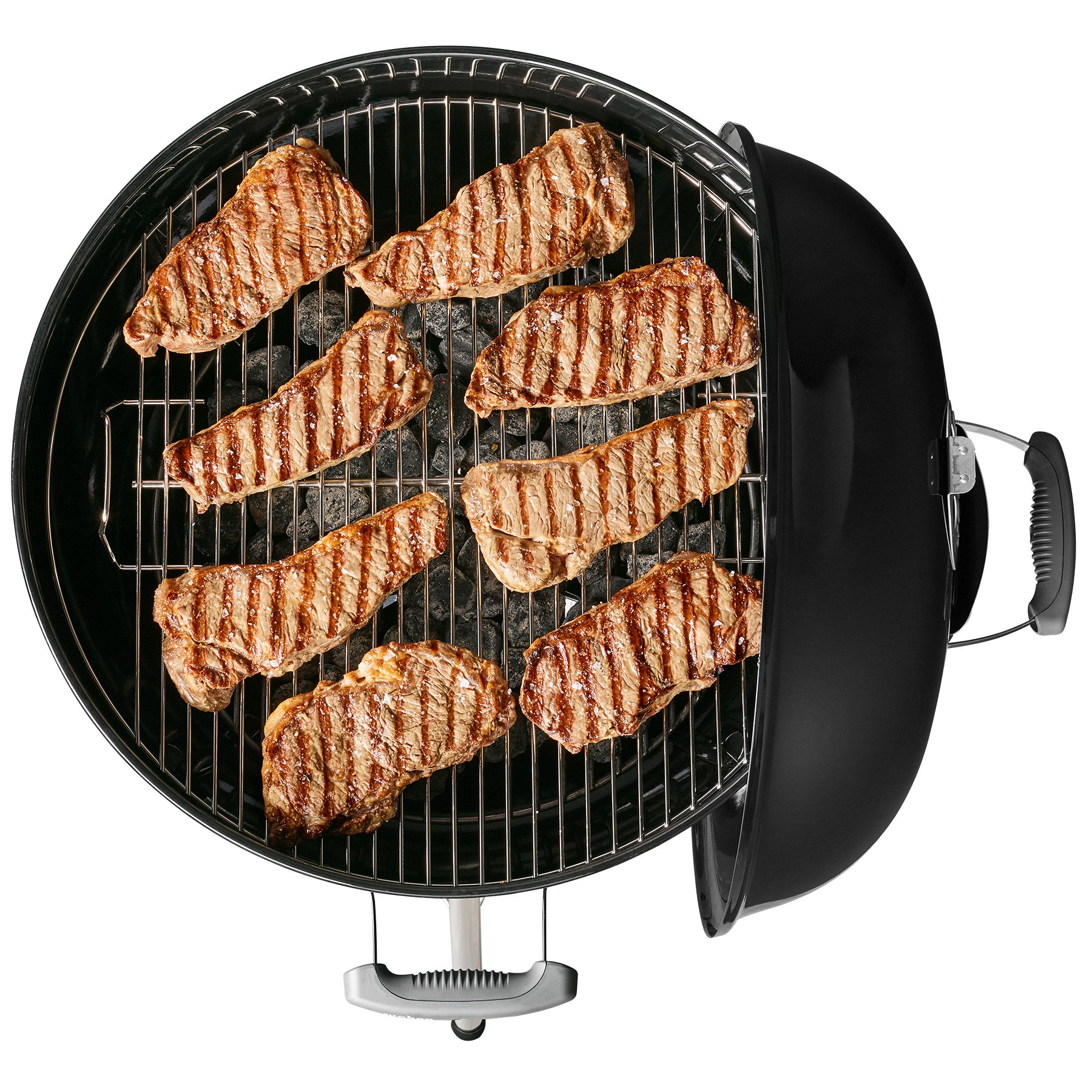 Weber Original Kettle Premium 22-Inch Charcoal Grill - Black - 14401001