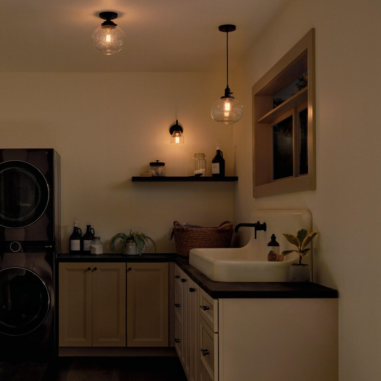 Kichler Lighting Avery 1 - Light Pendant in  Black