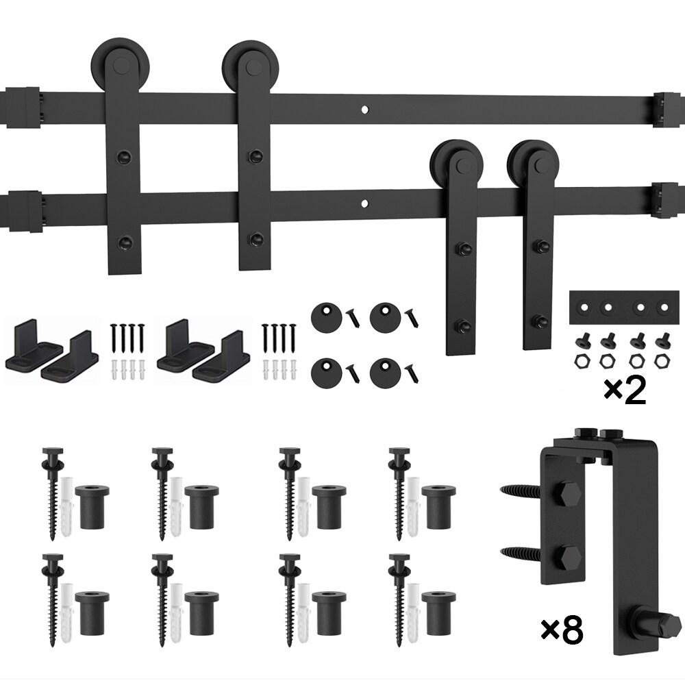 Double Bypass Barn Door Hardware Kit
