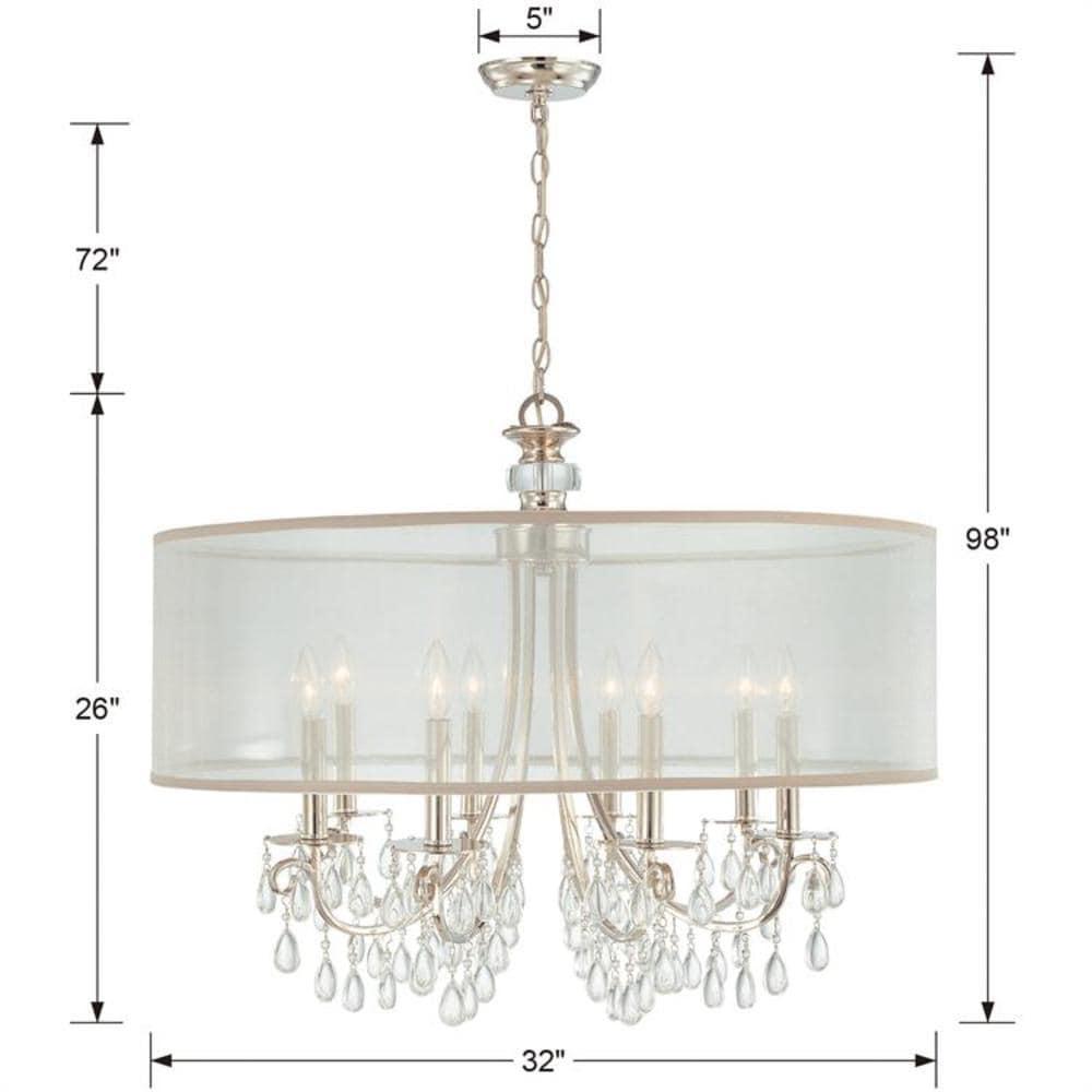 Crystorama Lighting - Eight Light Chandelier - Chandelier - Hampton - Eight