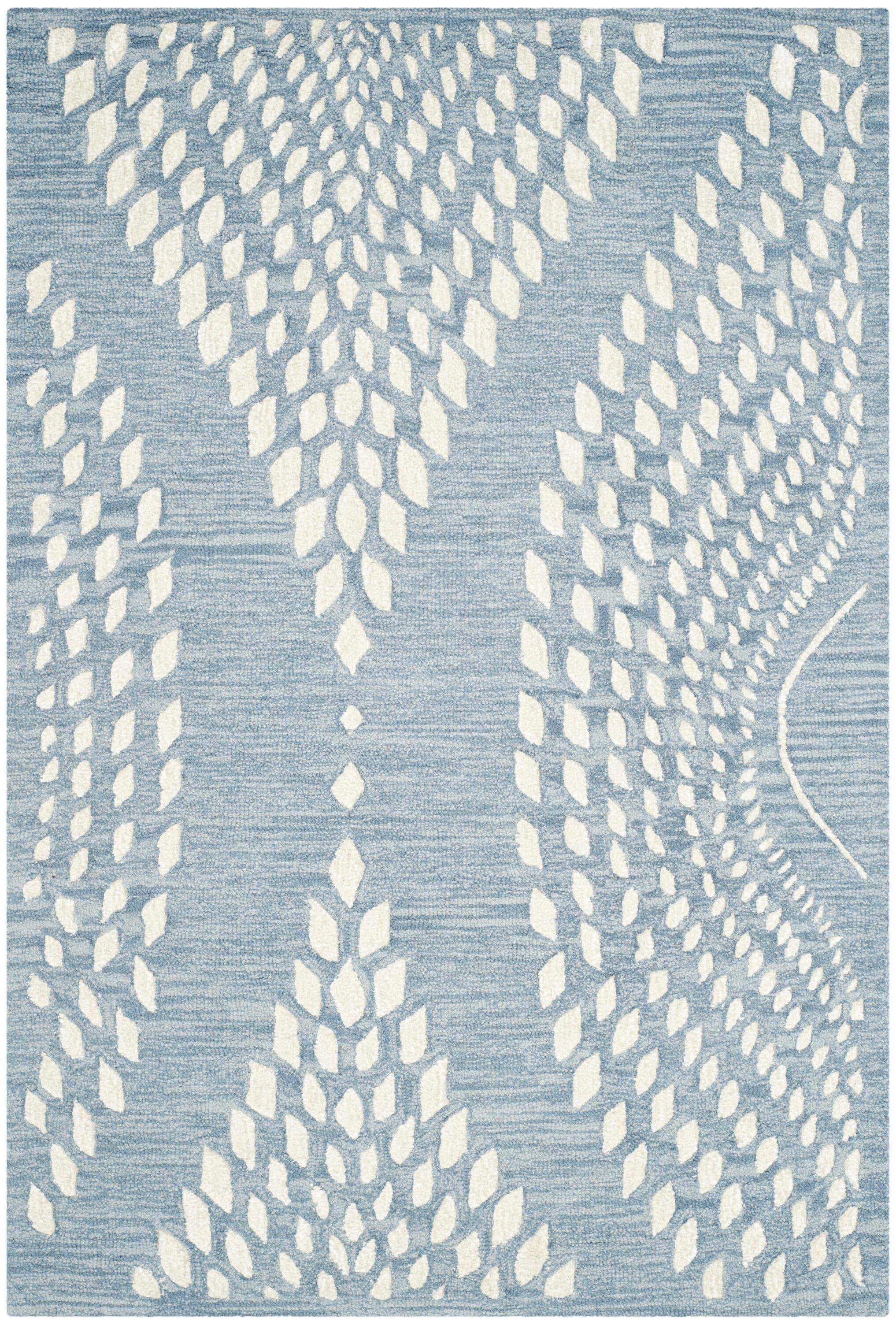 Bella BEL126 Hand Tufted Accent Rug - Blue/Ivory - 3'x5' - Safavieh.