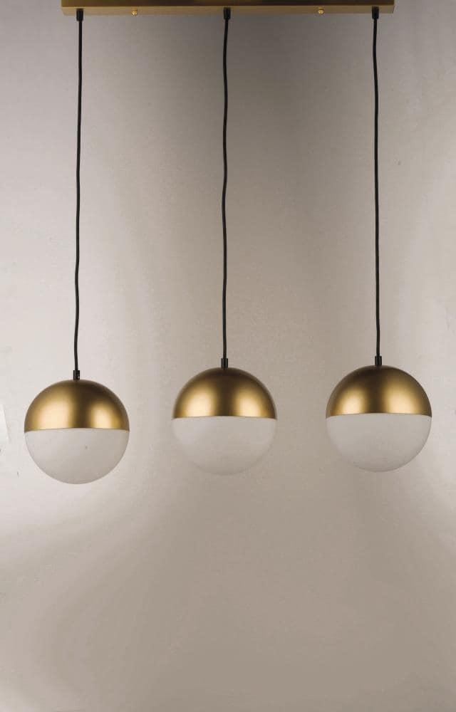 Hastings 3 Light Glass Dimmable Pendant