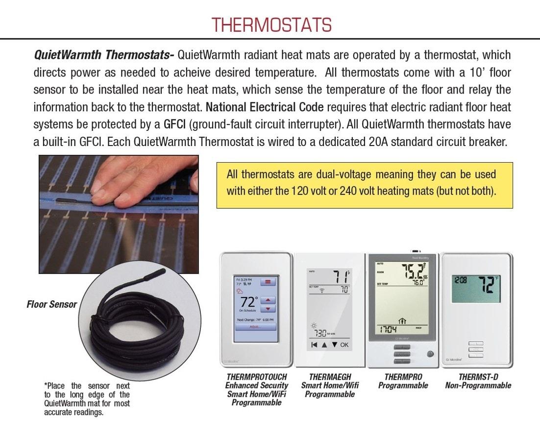 QuietWarmth 1.5 ft. x 5 ft. x 0.016 in. 120-Volt Radiant Heat Film for Floating Floors (Covers 7.5 sq. ft.)