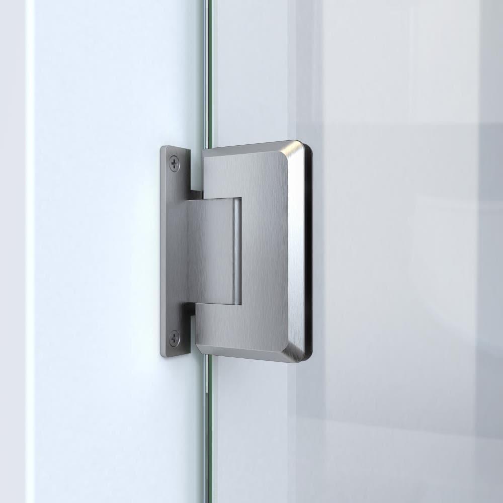 Scottsdale 60" x 72" Hinged Frameless Shower Door with Invisible Shield by Clean-X