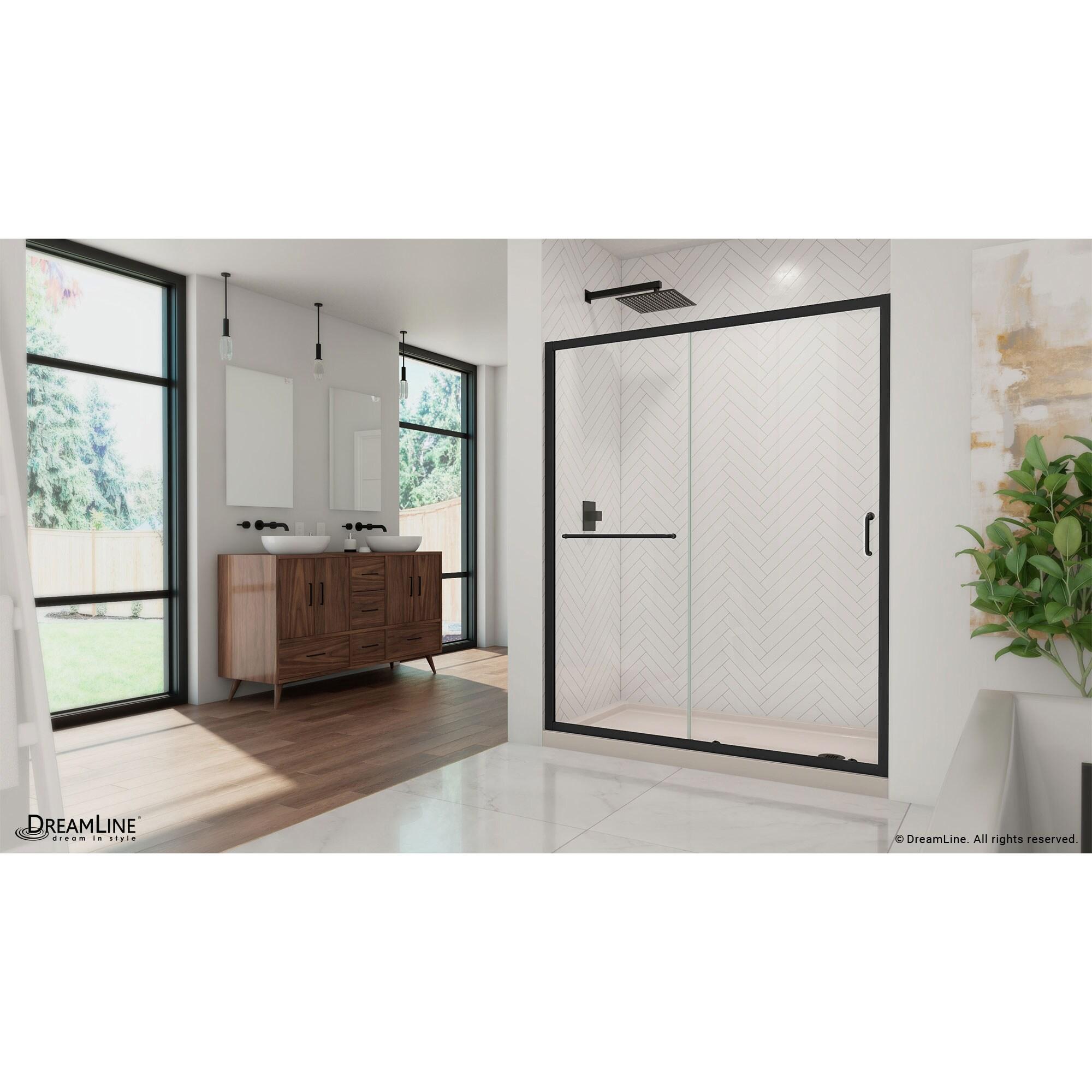 Infinity-Z 60" W x 74.75" H Framed Sliding Shower Kit