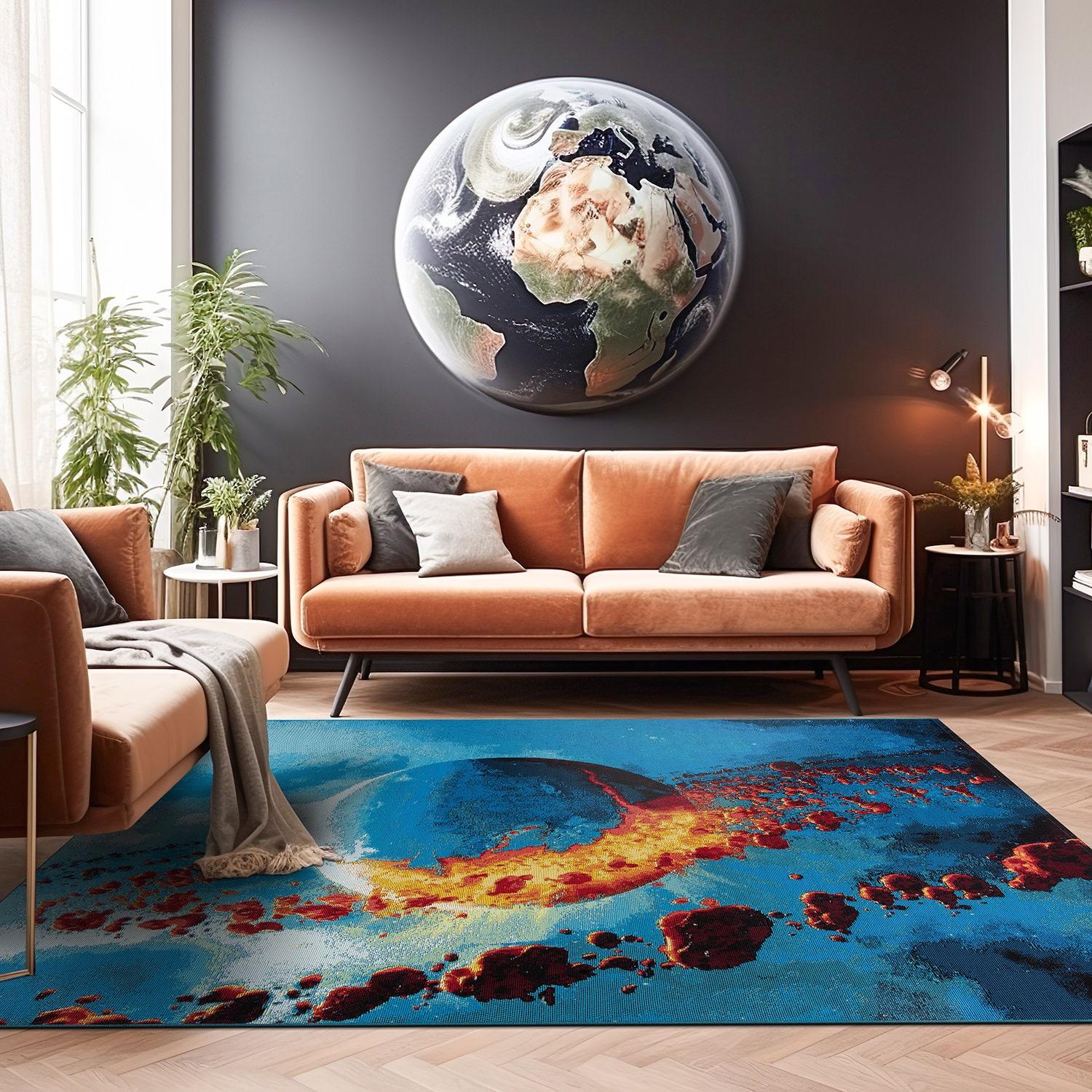 World Rug Gallery Galactic Wonder Galaxy Indoor/Outdoor Area Rug - Multi 5'3"X7'