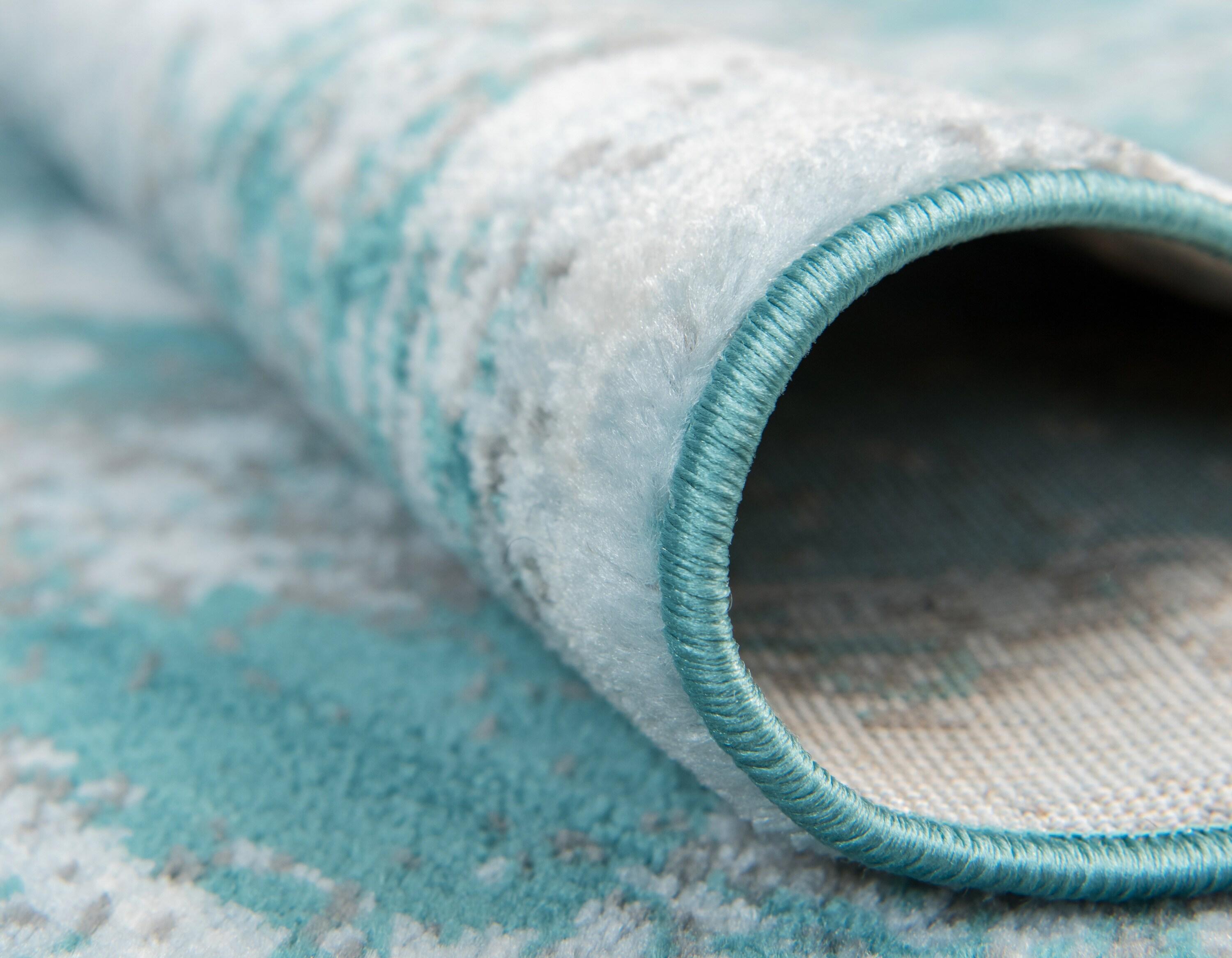 Unique Loom 8' 0 x 11' 0 Sofia Salle Garnier Turquoise Area Rug