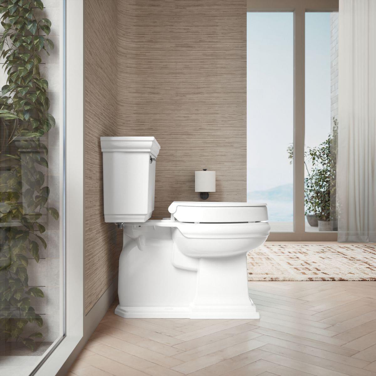 Hyten Elevated Toilet Seat with Quiet-Close Lid and Seat and Grip-Tight Bumpers