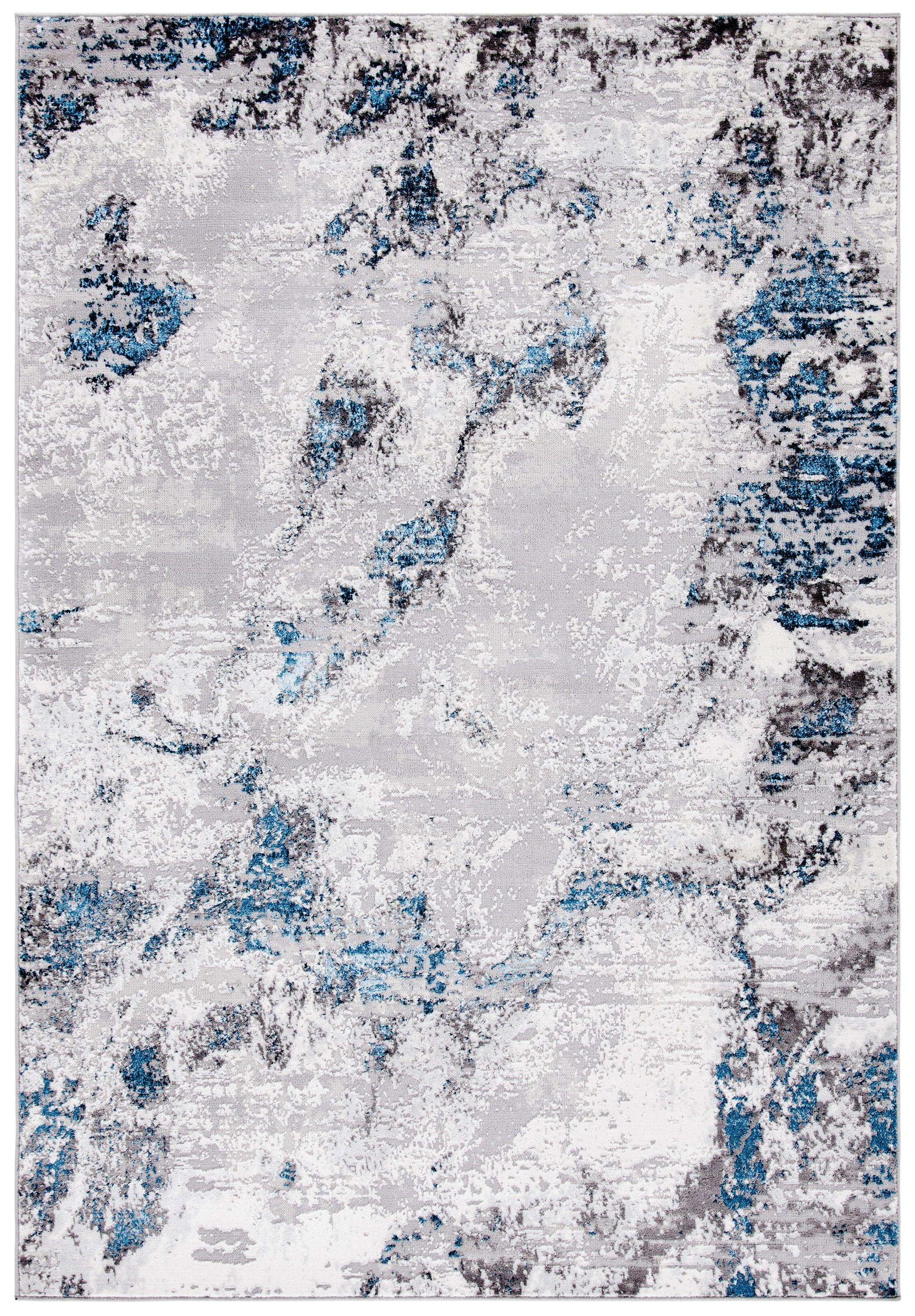 Trent Austin Design® Mcelwain Abstract Gray/Blue Area Rug