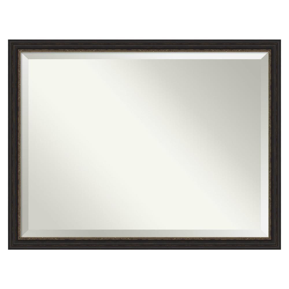 Amanti Art Accent 43.5-Inches x 33.5-Inches Framed Rectangle Bathroom Vanity Mirror ( Burnished Bronze )