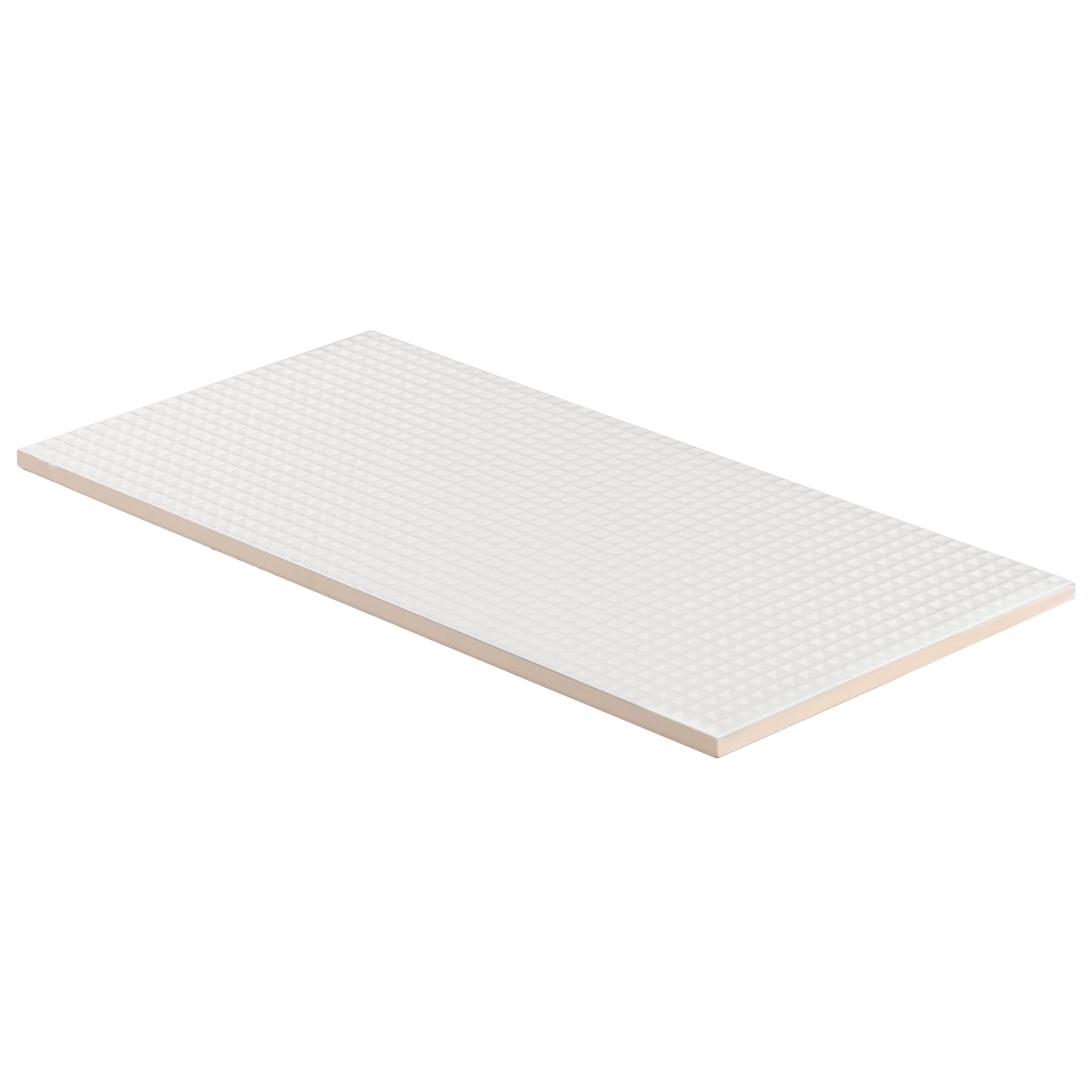 Level Waffle 7.87" x 15.74" Ceramic Patterned Tile