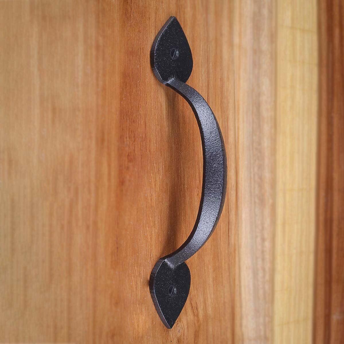 The Renovators Supply Inc. Iron Cabinet Hardware Knob Pull Square Black 1 1/4" Renovators Supply (Set of 4)