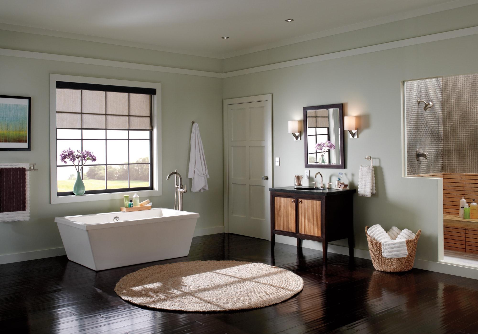 Trinsic Single Handle Floor Mounted Freestanding Tub Filler