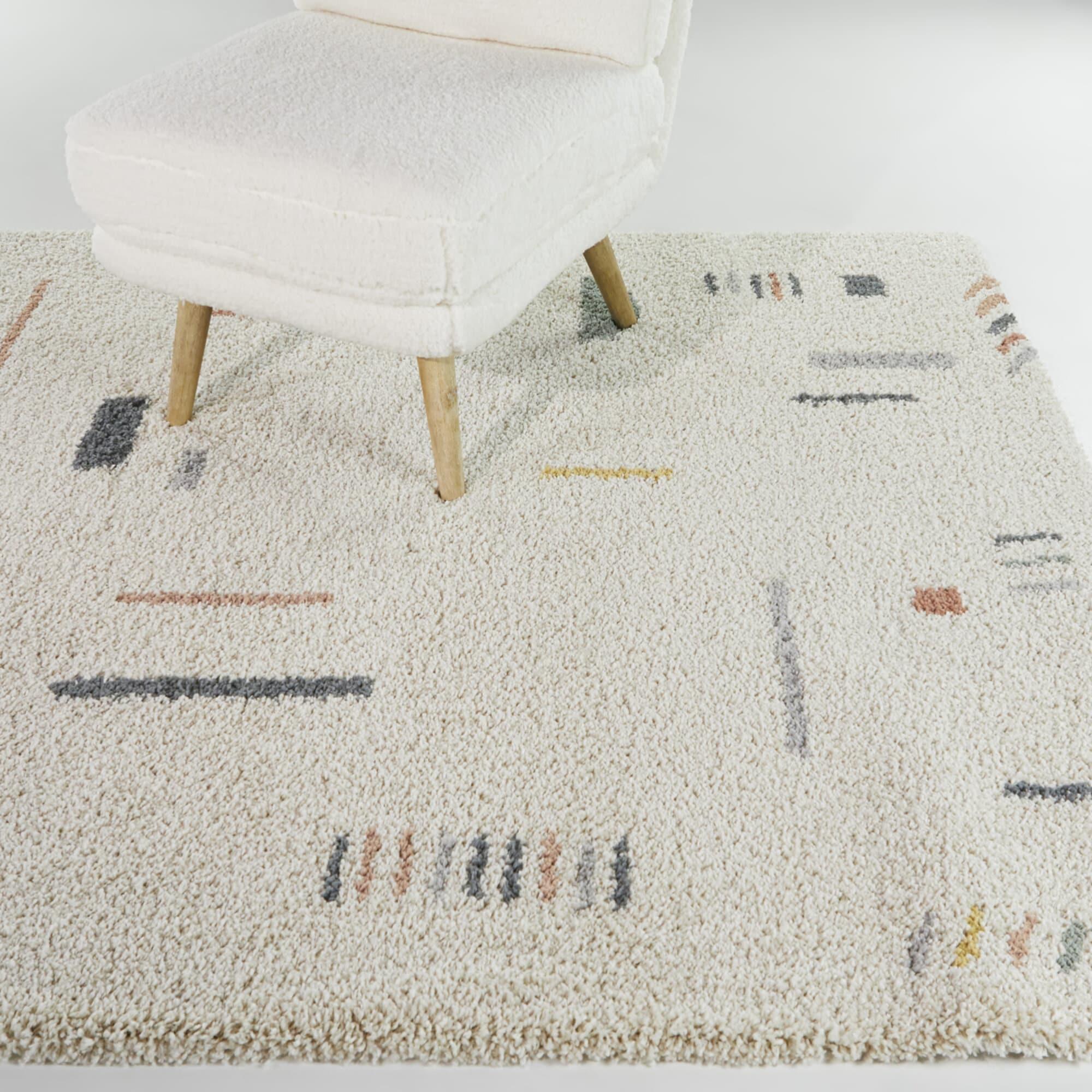 4'4"x6' Rupa Boho Moroccan Kids' Area Rug Cream - Balta Rugs