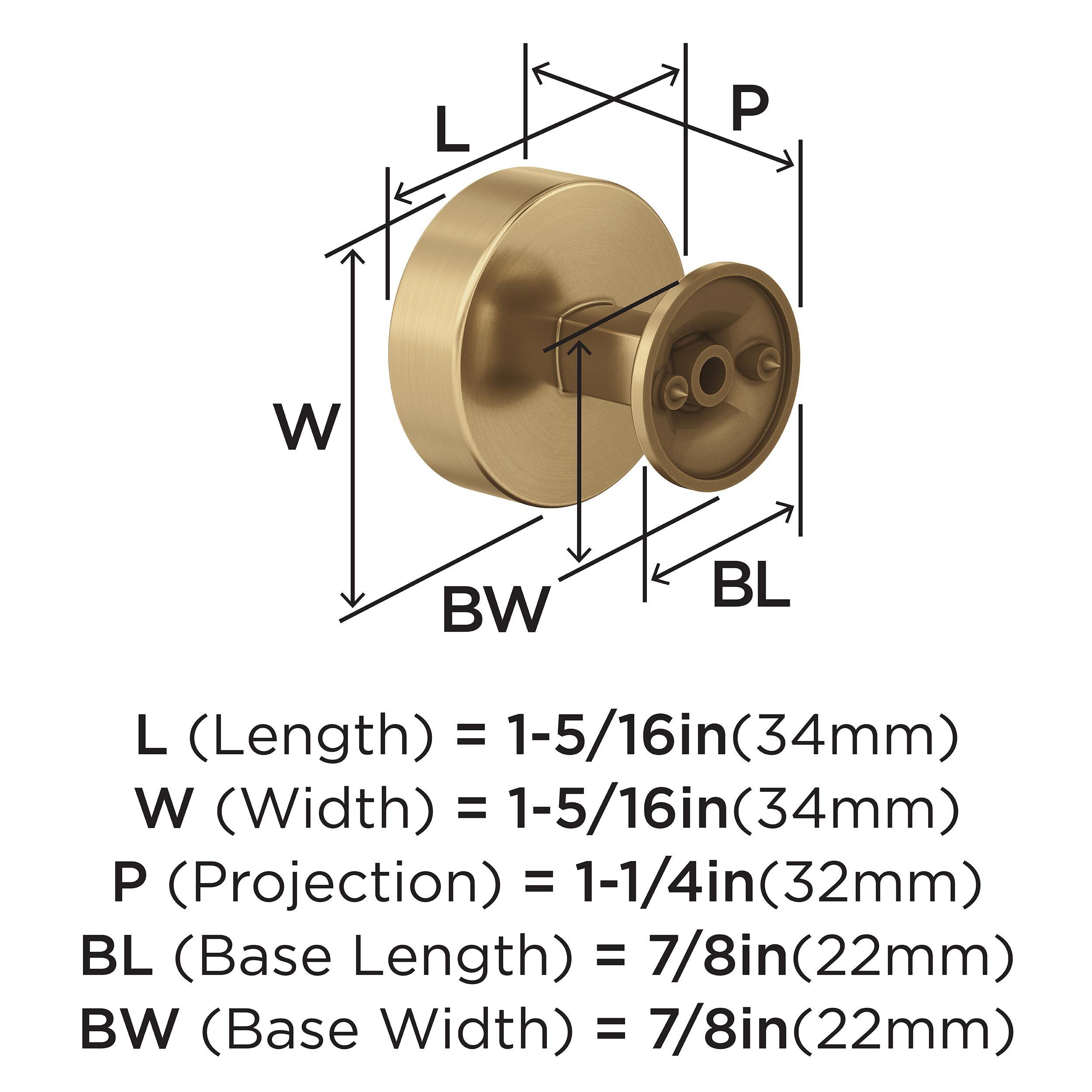 Everett 1 5/16" Diameter Round Knob