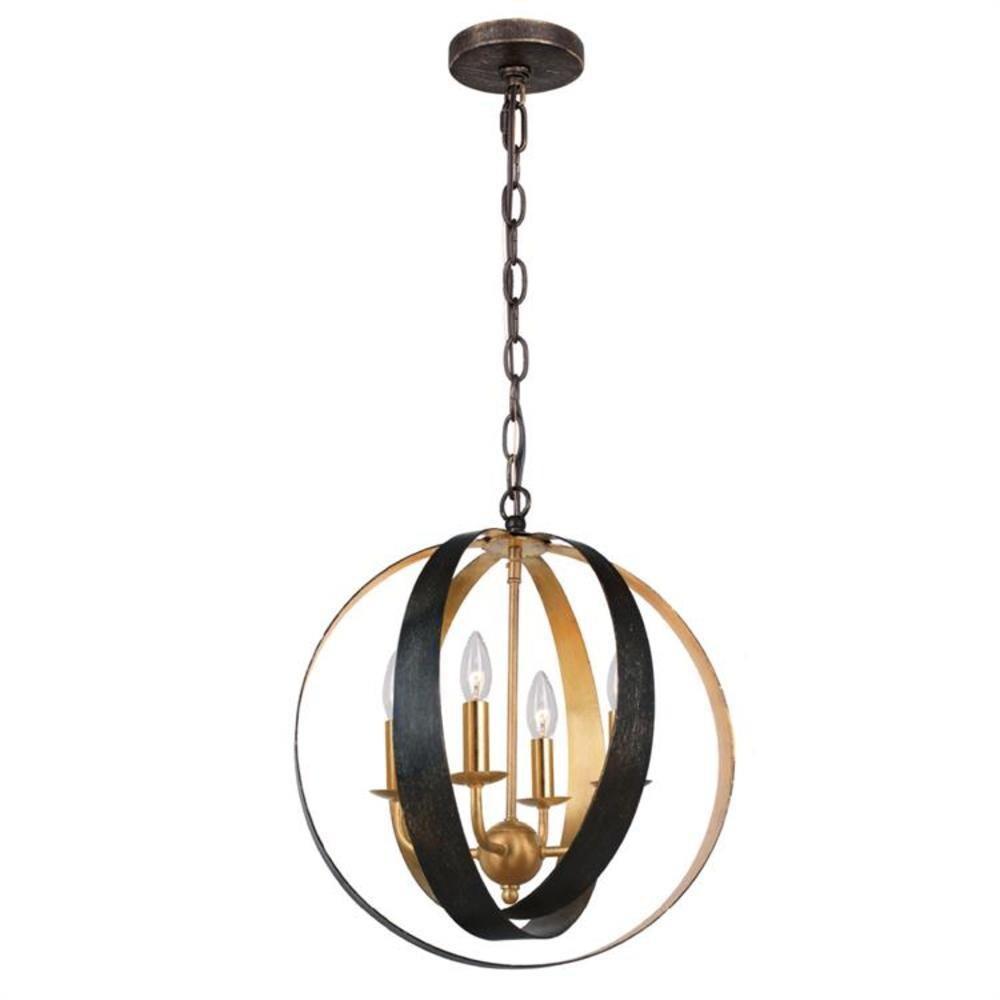 Crystorama Lighting - Four Light Mini Chandelier - Mini Chandelier - Luna - Four