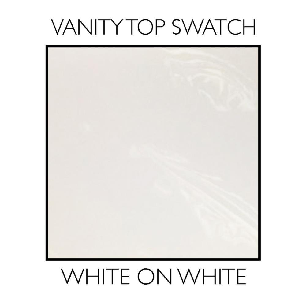 Brookings 25 Inch Bathroom Vanity with Top, Ready to Assemble, Sherwin Williams® White – Design House, 584870
