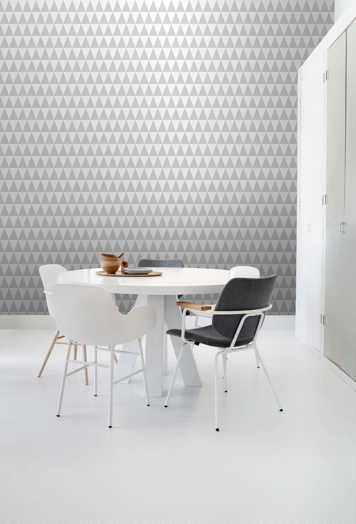 ESTA Home Verdon Light Grey Geometric Wallpaper, 20.5-in by 33-ft