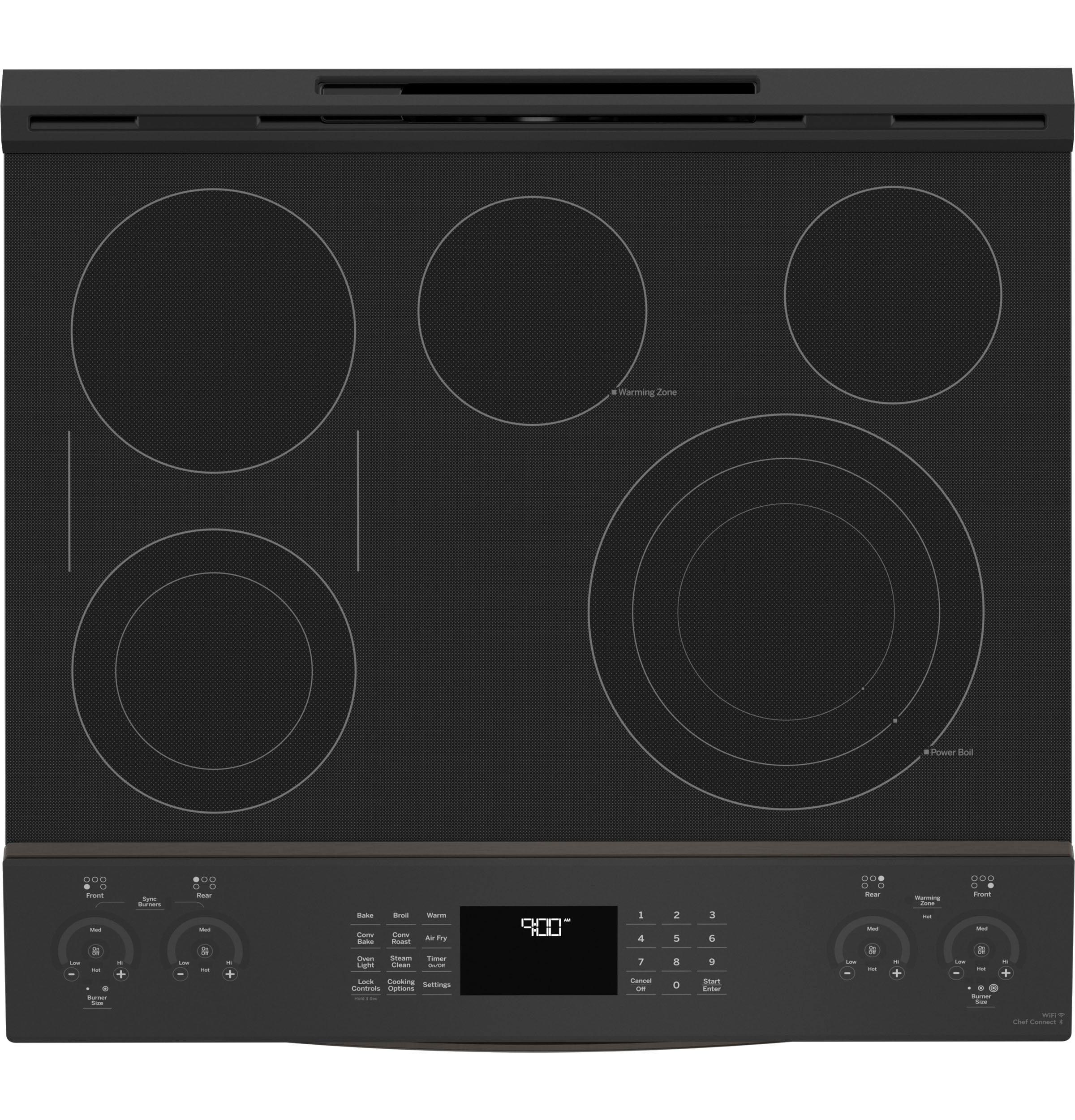 GE Profile™ GE Profile Smart Appliances 30" 5.3 cu.ft. Slide-in Electric Range PSS93BPTS