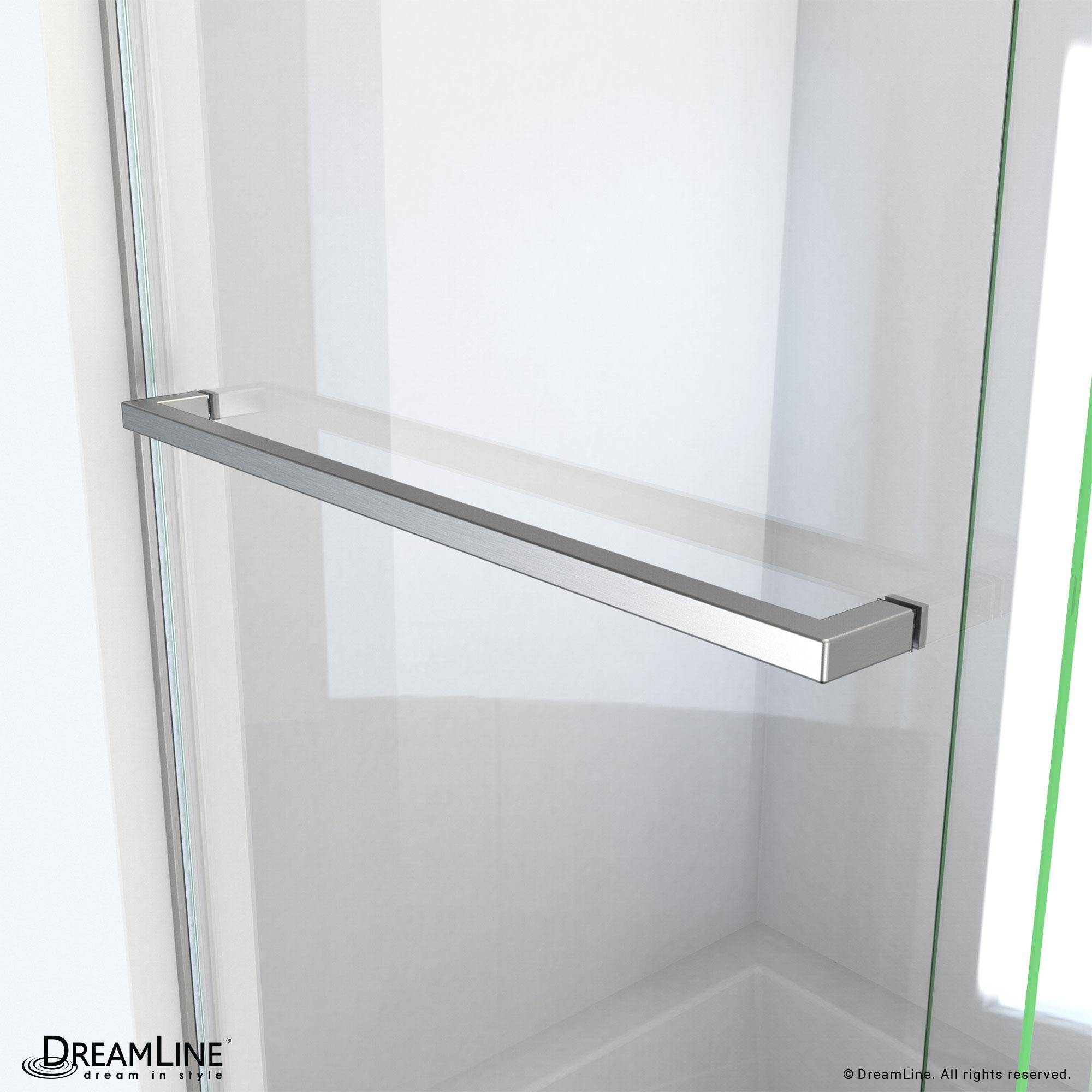 Essence 56" W x 60" H Reversible Frameless Tub Door with ClearMax™ Technology