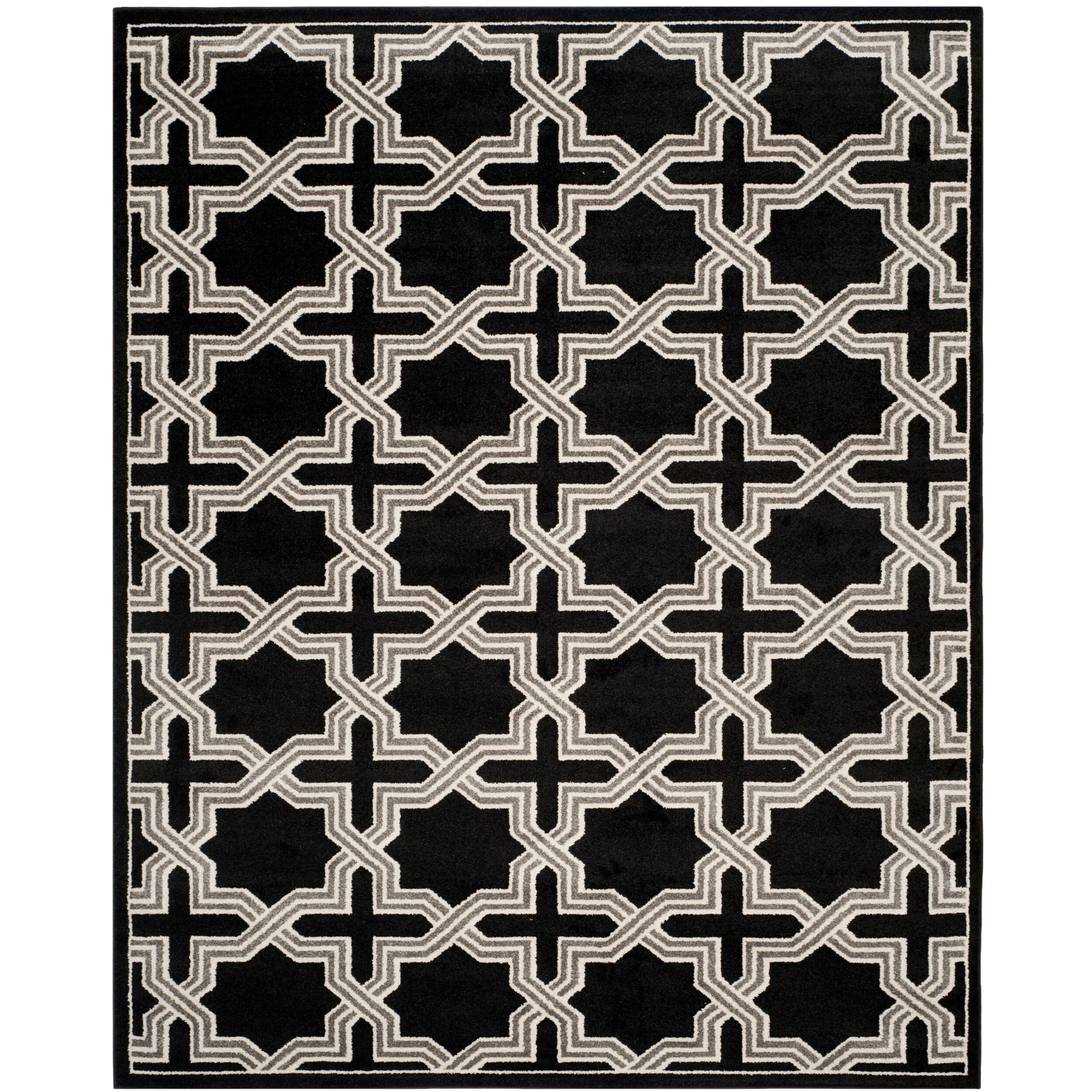 Amherst AMT418 Power Loomed Area Rug - Anthracite/Grey - 8'9"x11'9" - Safavieh..