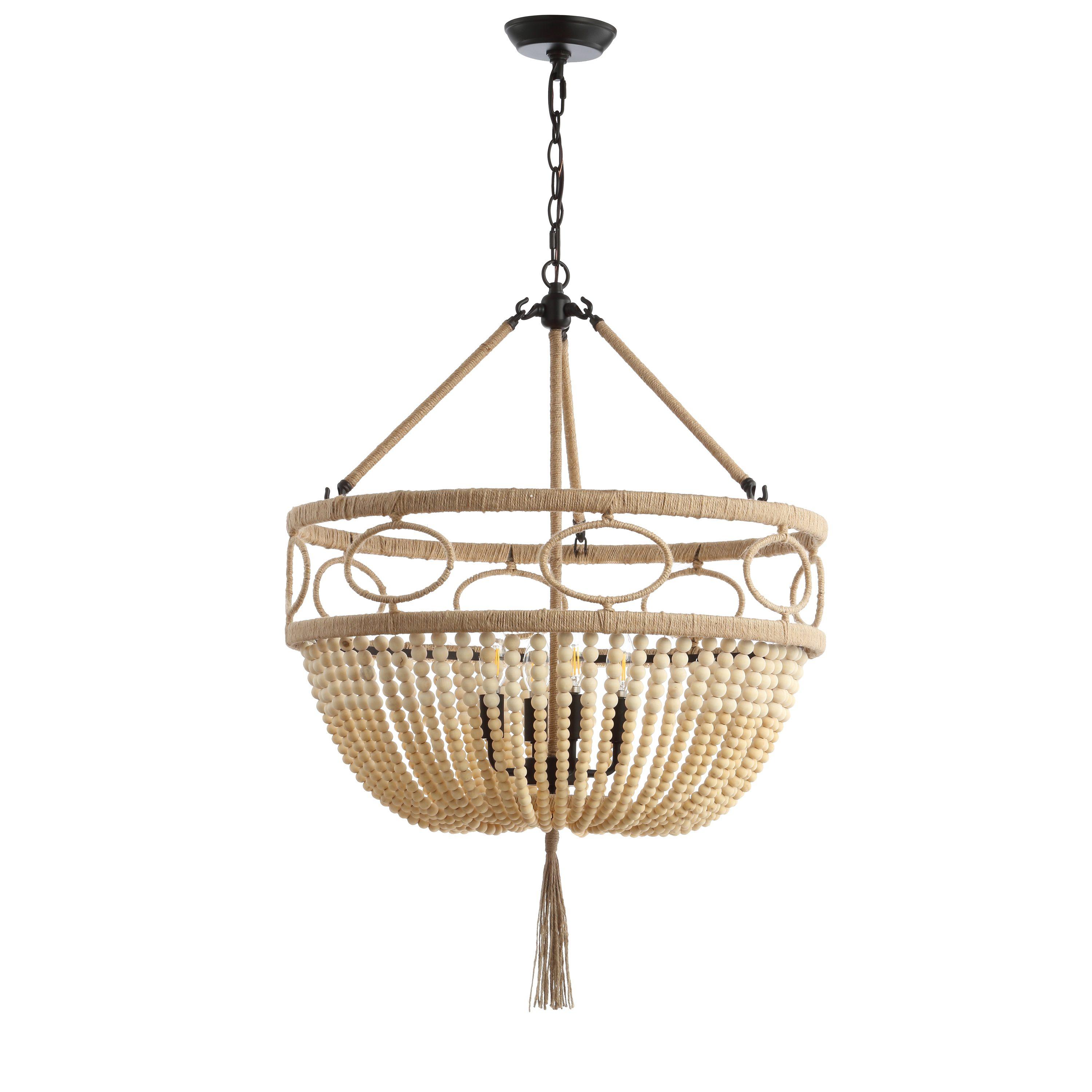 Sadie 4 Light Metal Dimmable Empire Chandelier