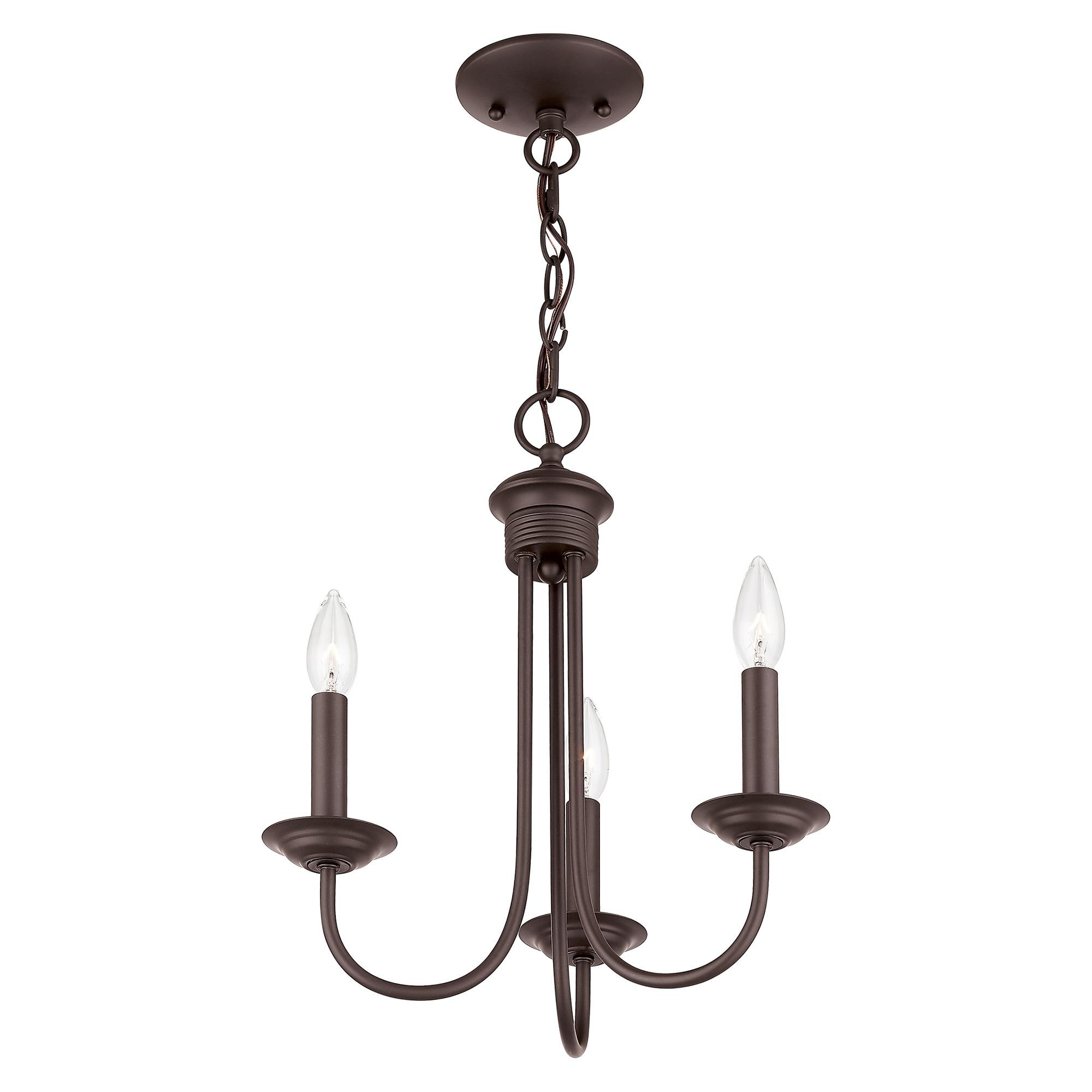 Livex Lighting Estate 3 - Light Chandelier in  Bronze