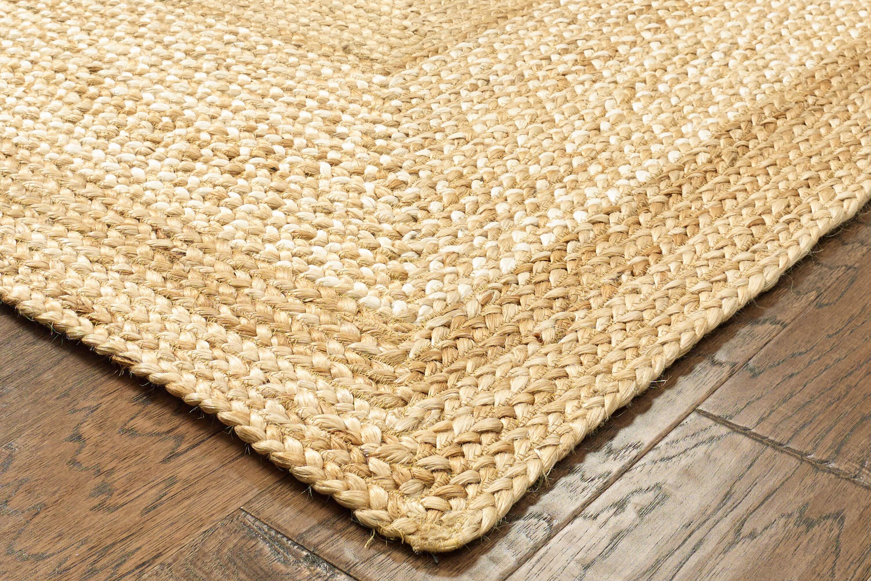 Natural Jute Handmade Non-slip Rectangular 5' x 7' Rug