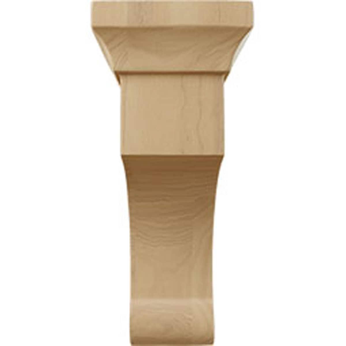 Ekena Millwork 2 1/2"W x 4"D x 6"H Small Gomez Wood Bracket, Cherry