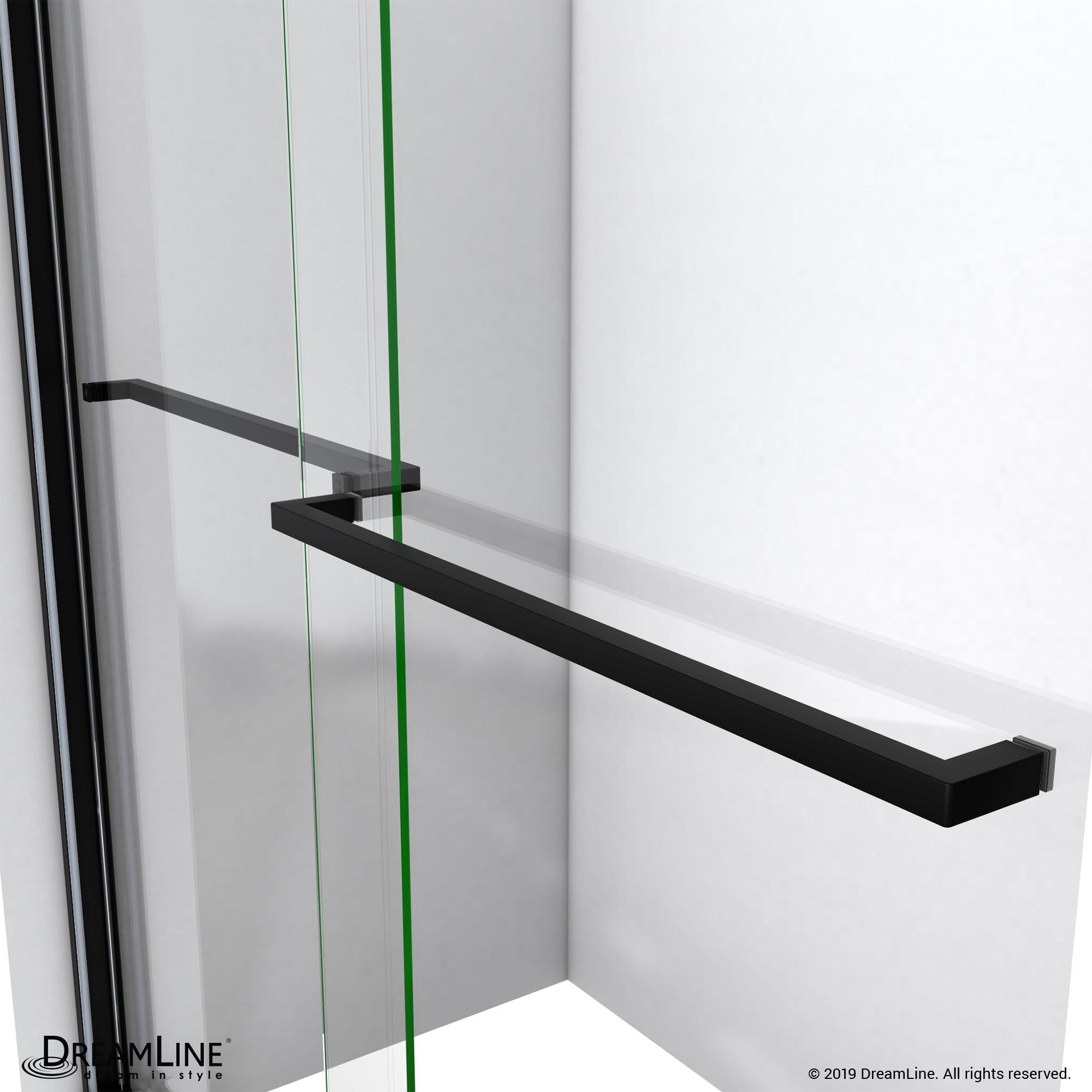 Sapphire 56" W x 76" H Frameless Shower Door