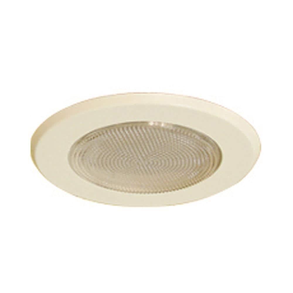 6'' White Indoor/Outdoor Recessed Shower Trim