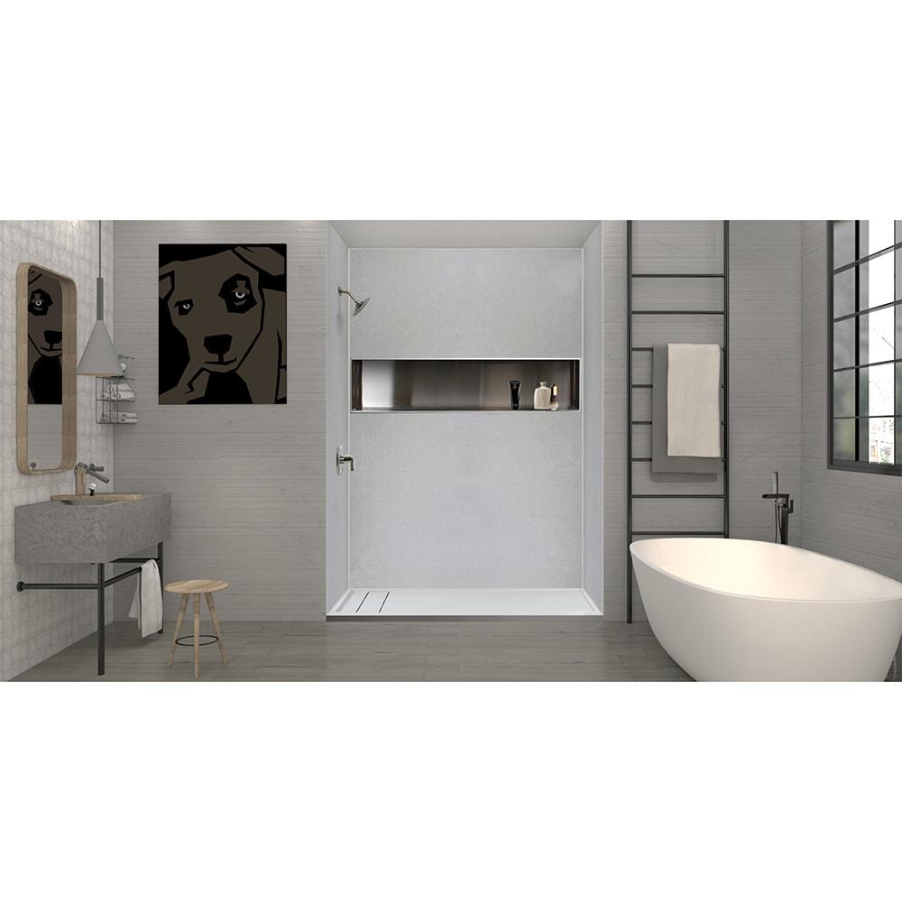 Transolid FLU6032L-39 60'' W 32'' D Rectangular Single Shower Base