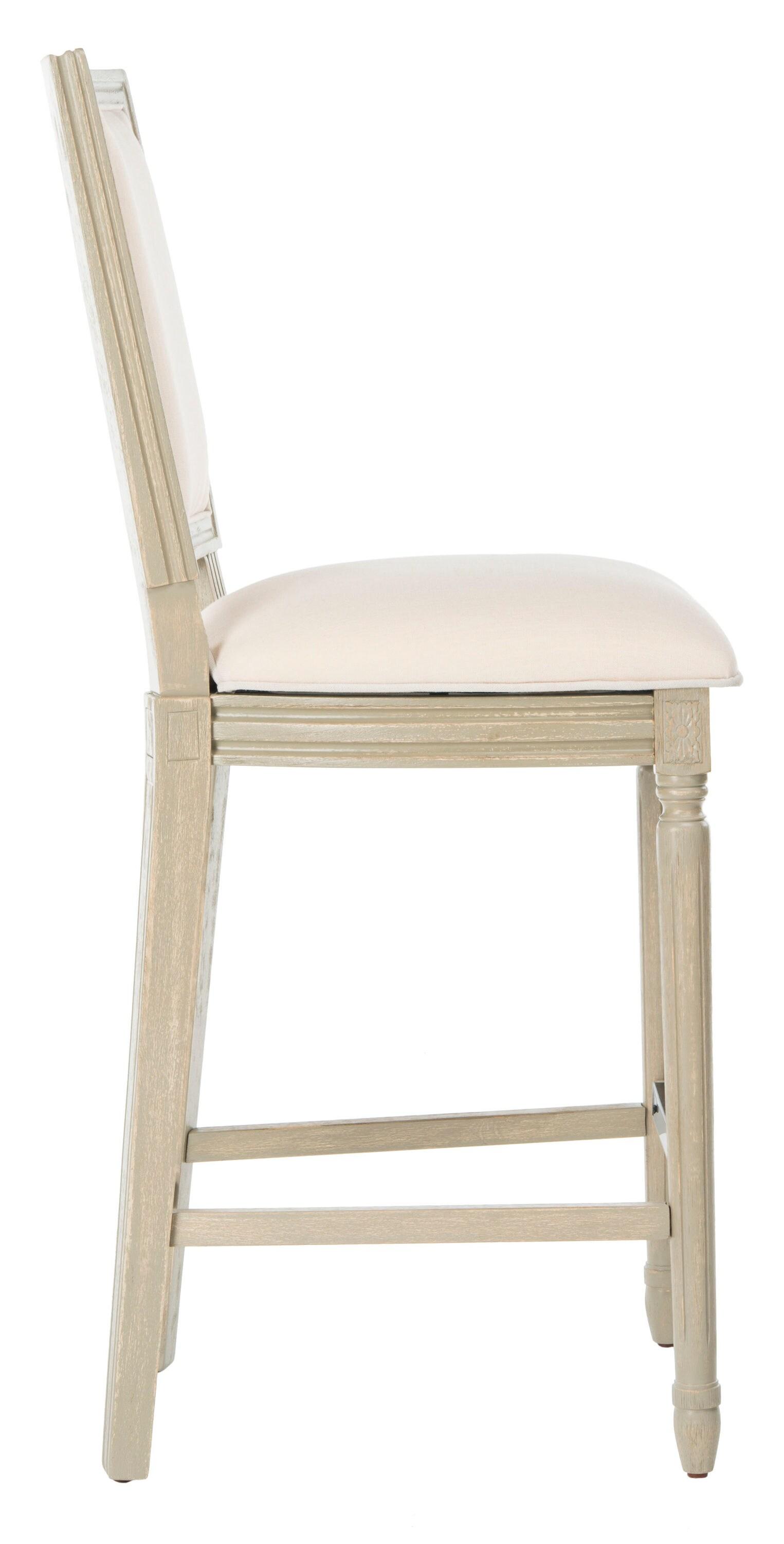 Buchanan Rectangle Bar Stool (Set Of 2) - Light Beige - Safavieh