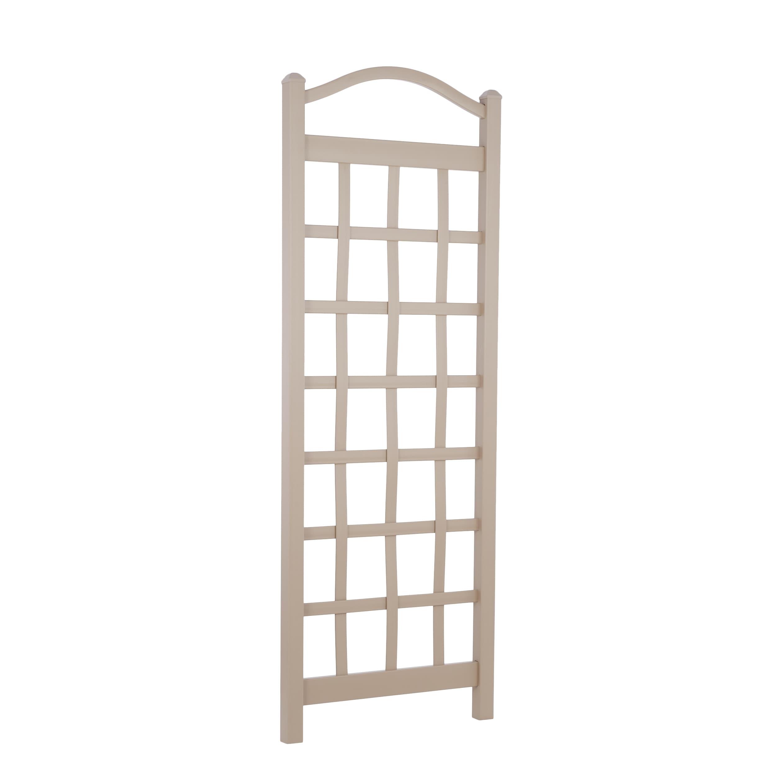 Dura-Trel Cambridge 28 x 75 Inch PVC Vinyl Outdoor Garden Patio Trellis
