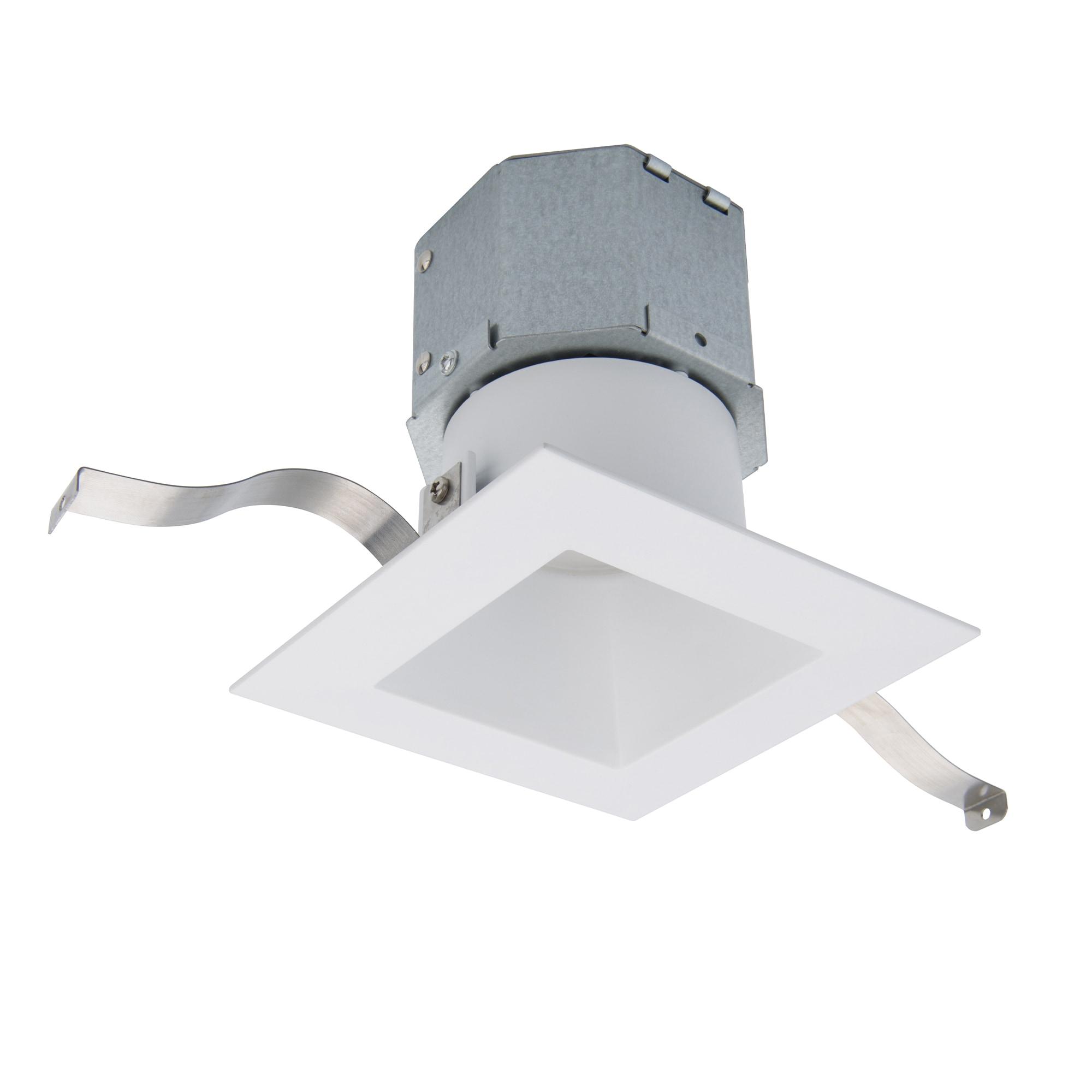 WAC Lighting Pop-in 4" Square LED 5-CCT Recessed Kit in White (Set of 12)