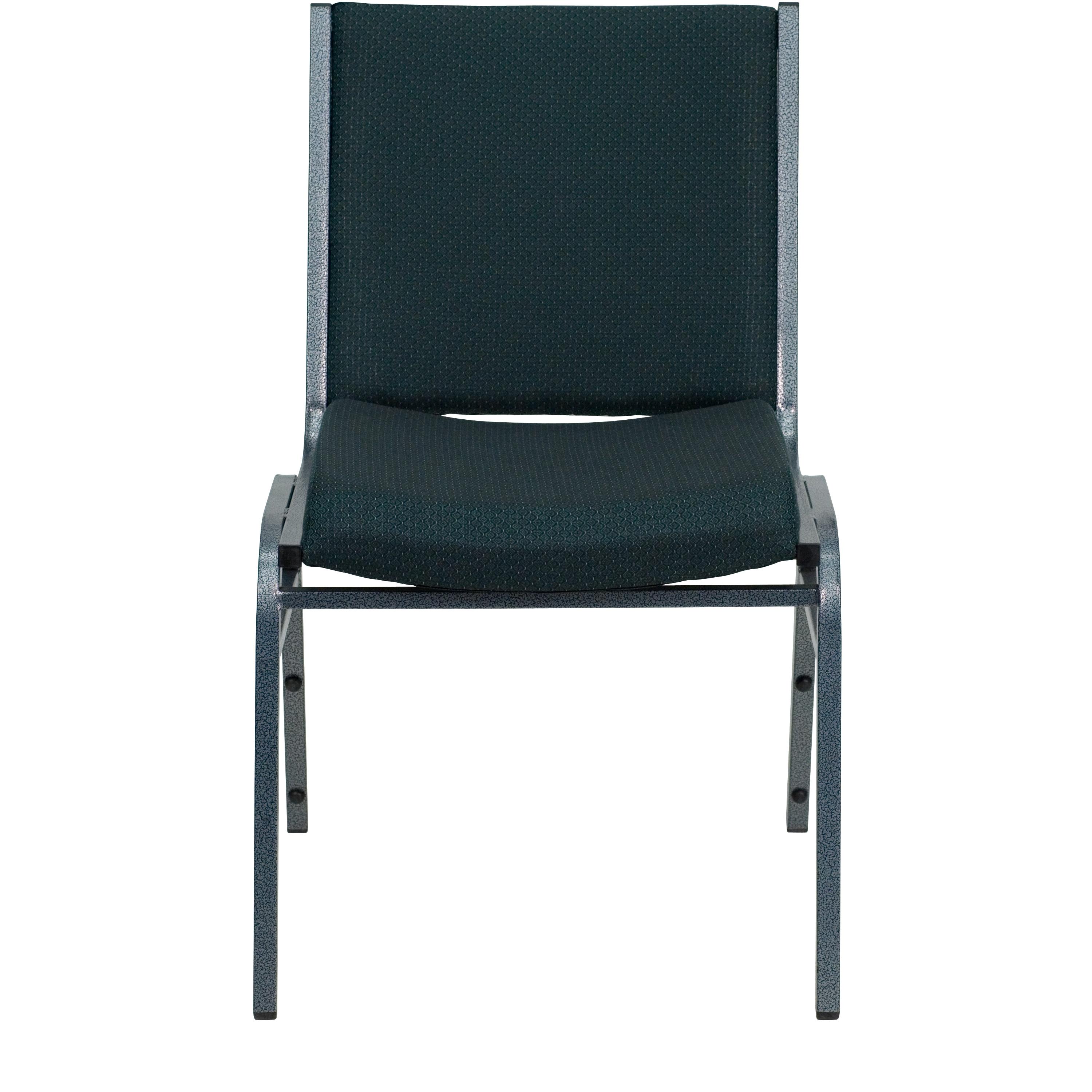 Flash Furniture HERCULES Series Heavy Duty Green Patterned Fabric Stack Chair