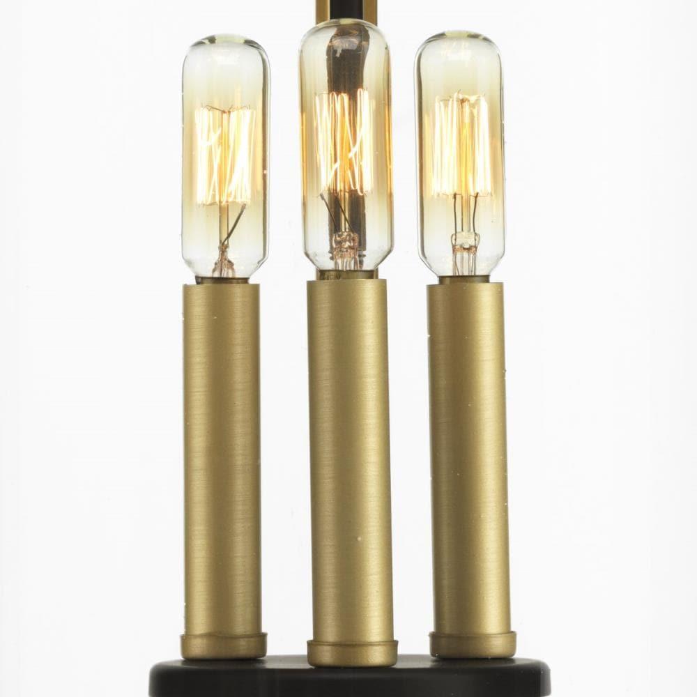 Progress Lighting Squire 3-Light Hanging Lantern, Antique Bronze, Clear Glass Shade