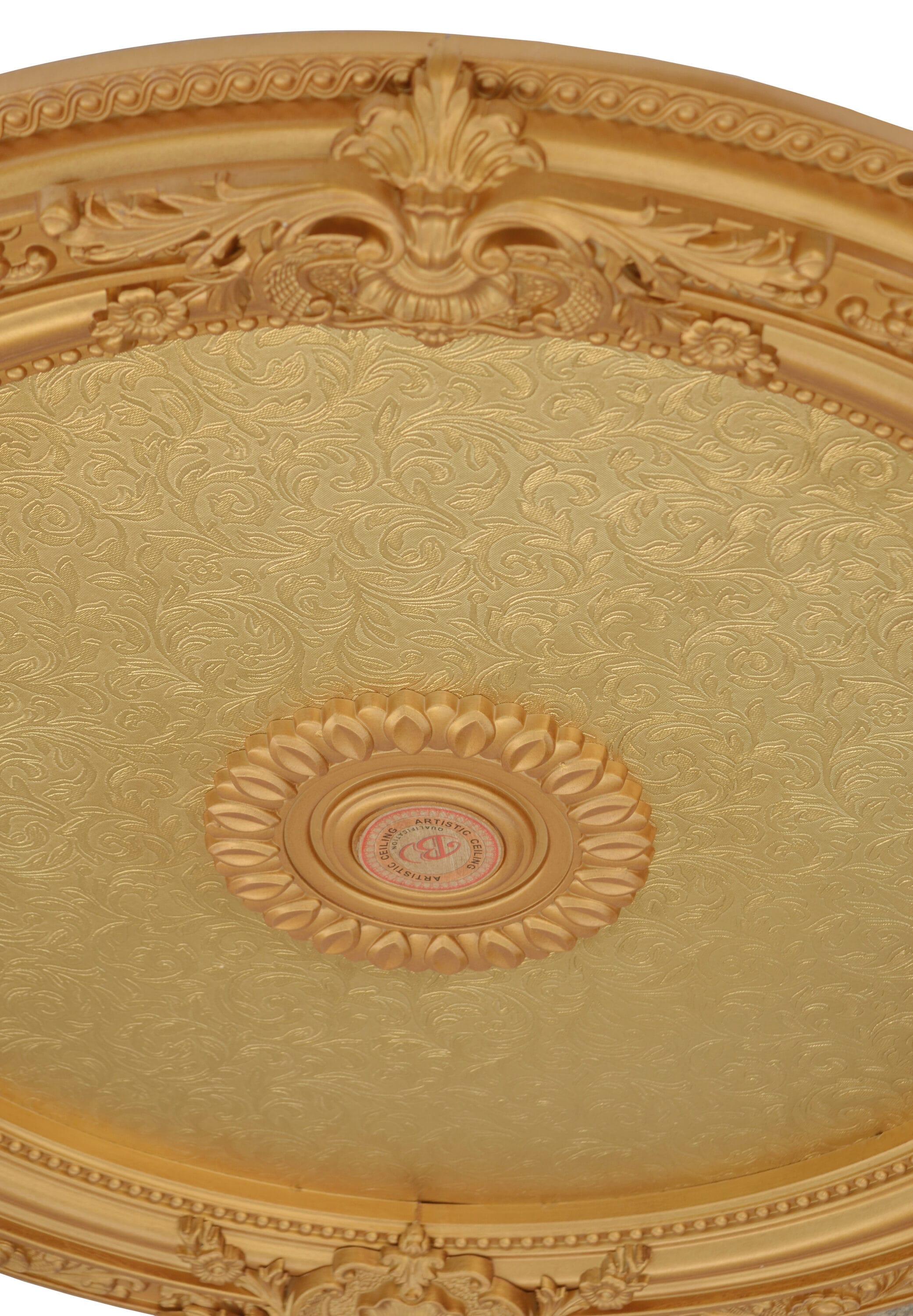 AFD Home 12020503 36 in. Round Chandelier Ceiling Medallion - Gold