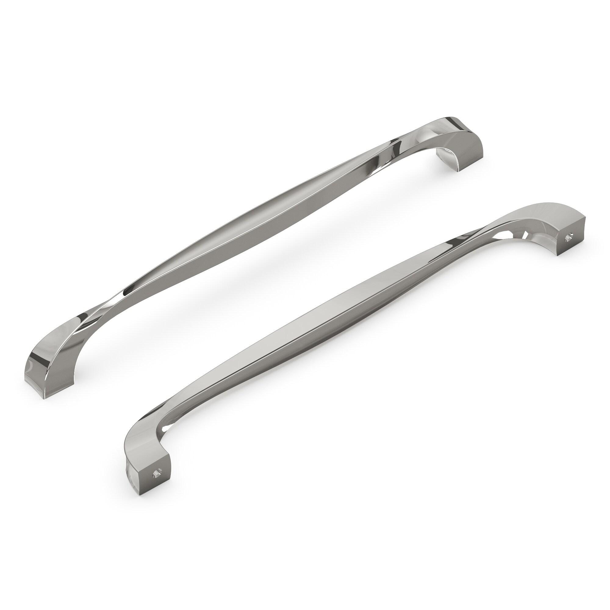 Hickory Hardware Twist 8-13/16-in (224mm) Center to Center Polished Nickel Arch Handle Drawer Pull