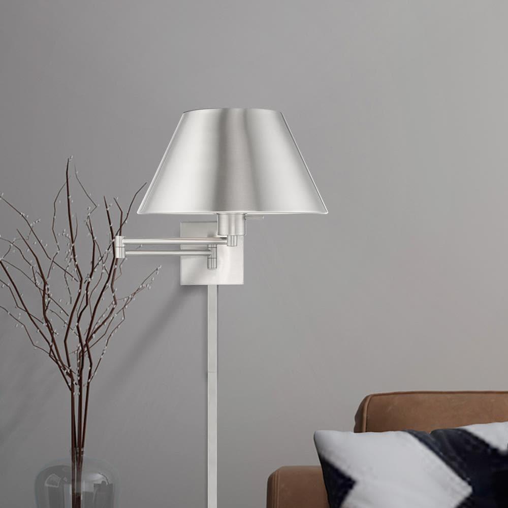 Livex Lighting 1 - Light Wall Light in  Brushed Nickel